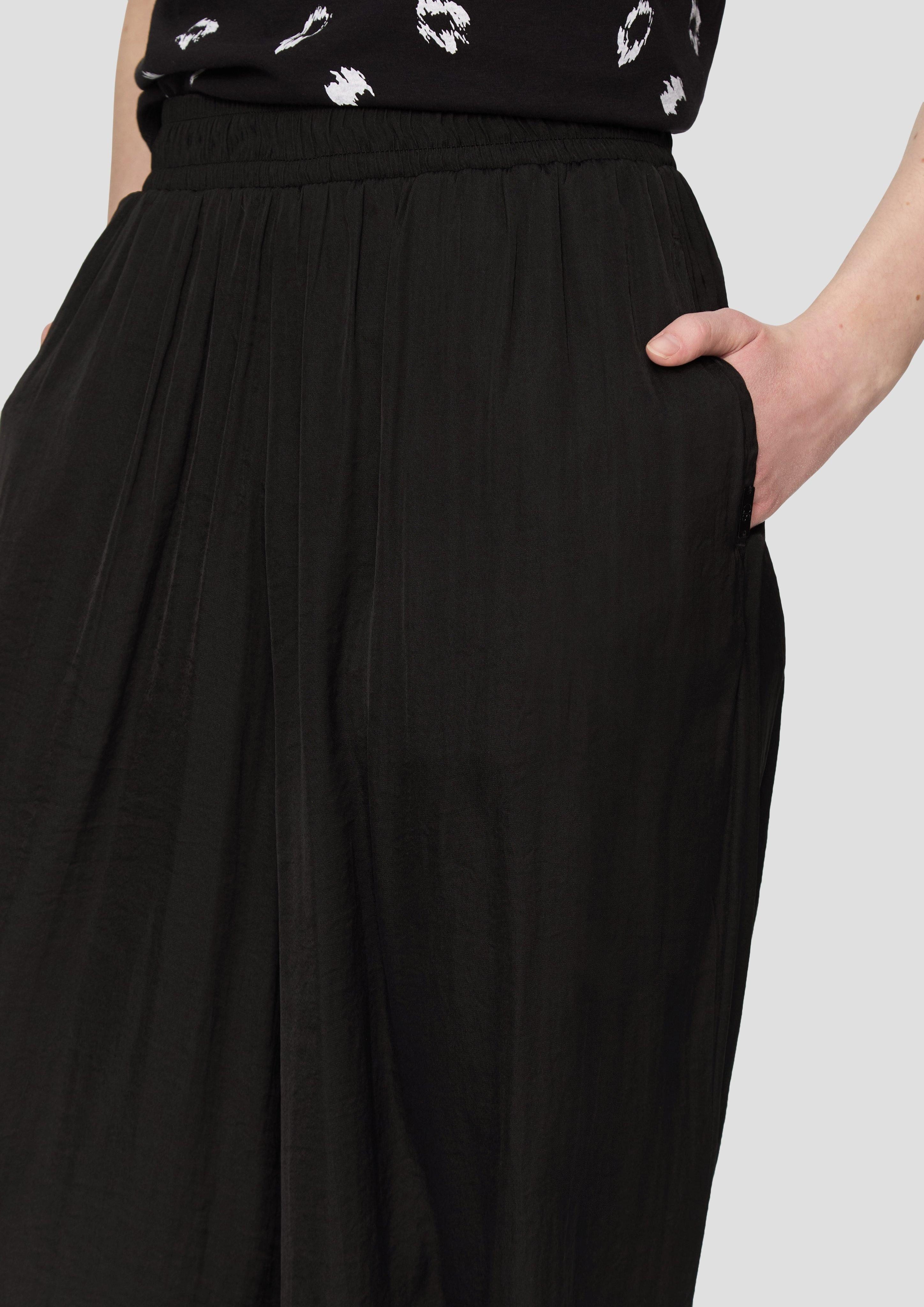 QS Stoffhose Culotte aus Satin mit günstig online kaufen