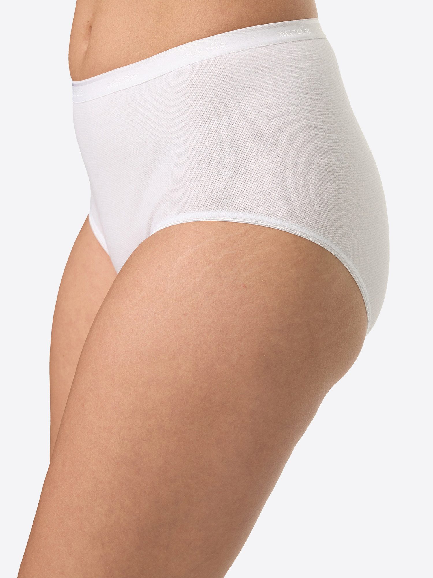 Nur Die Taillenslip Bio-Baumwolle GOTS-zertifiziert (4-St) High Waist Slip, Miederslip, Hoher Slip