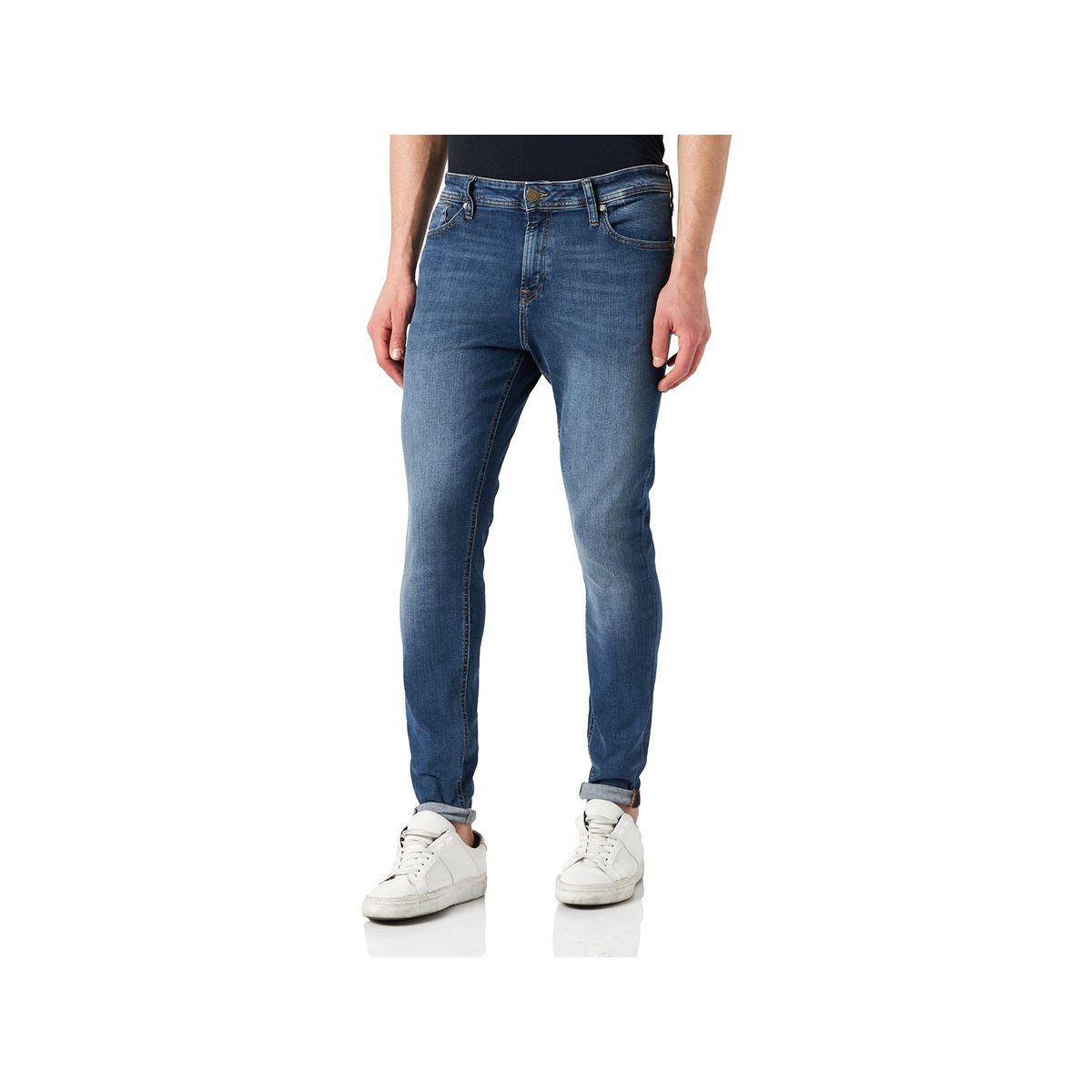 5-Pocket-Jeans blau Jones & (1-tlg) Jack