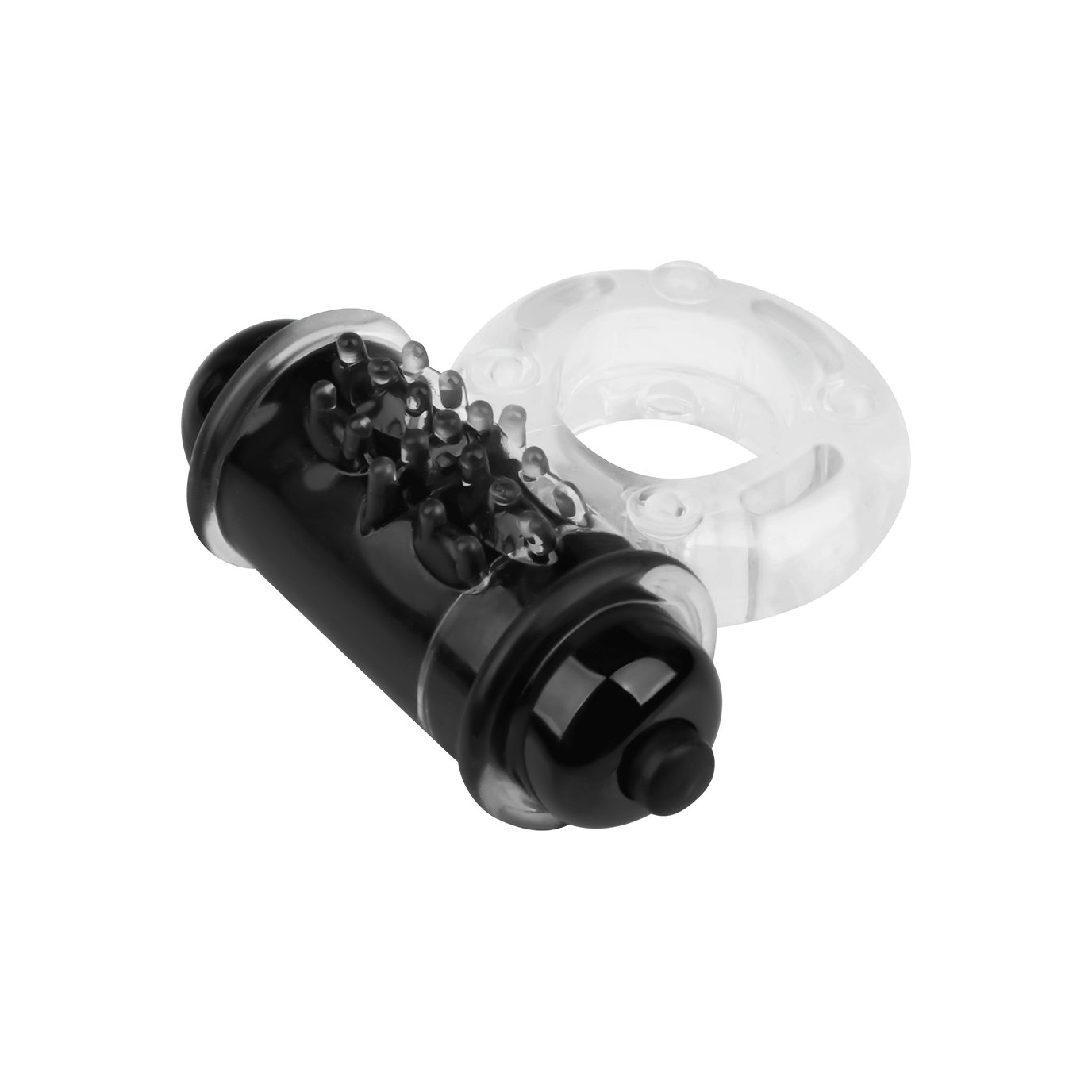 Penisring Bullet, Transparenter EIS Batterien inkl. Penisring EIS 2,2-4cm, mit