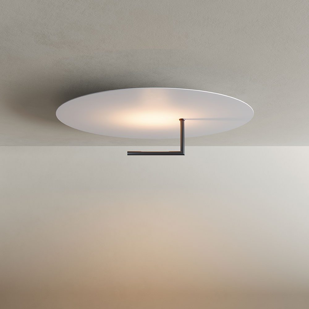 s.luce Deckenleuchte LED Wandlampe Deckenlampe Edge Weiß, Warmweiß