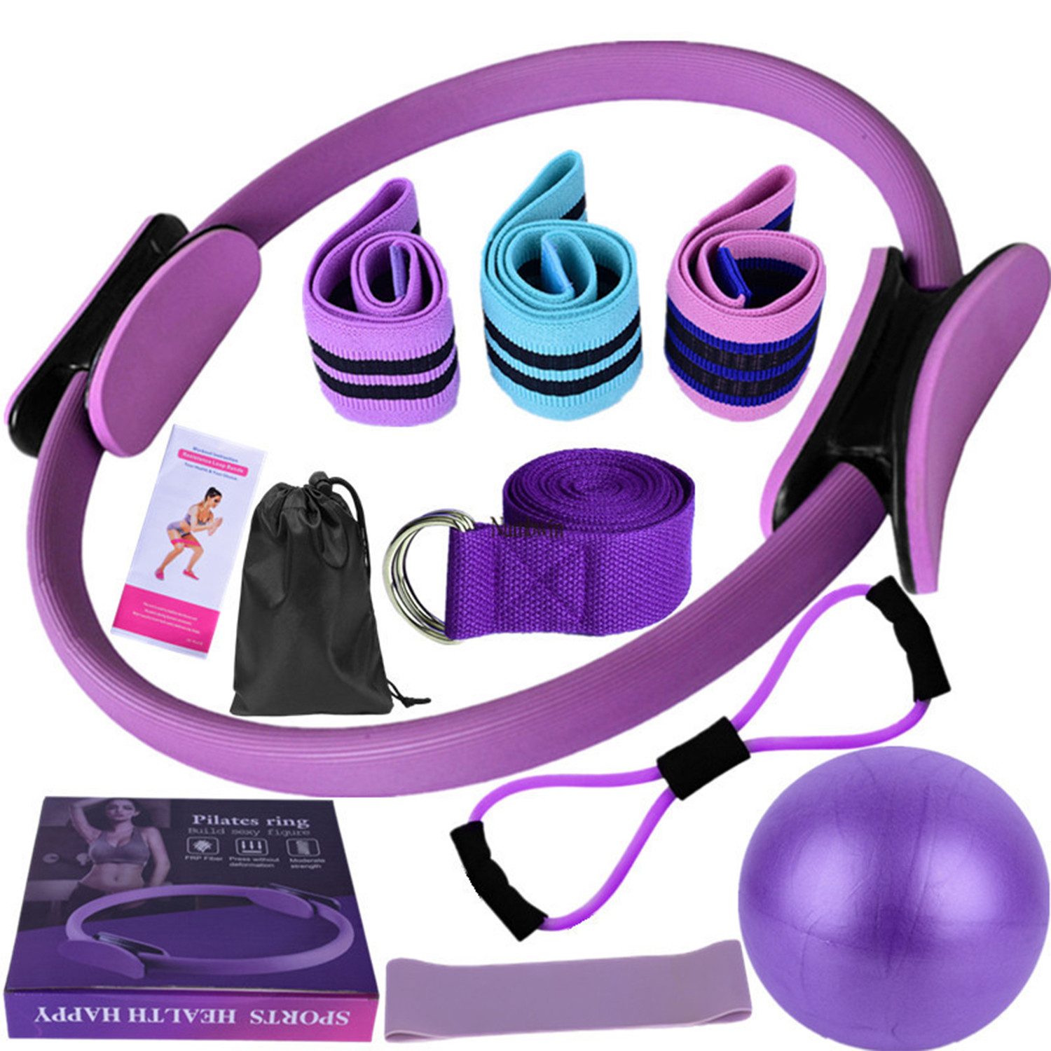 Pilates-Ring Pilates Kit für Frauen Pilates Ball, Resistance Band, Pilates Ring