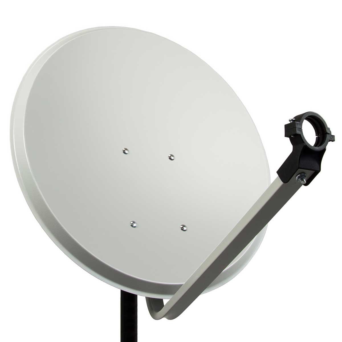 PremiumX SAT Anlage 80cm Antenne Quad LNB 50m Kabel Wandhalter 45cm SAT-Antenne – Bild 2 von 5