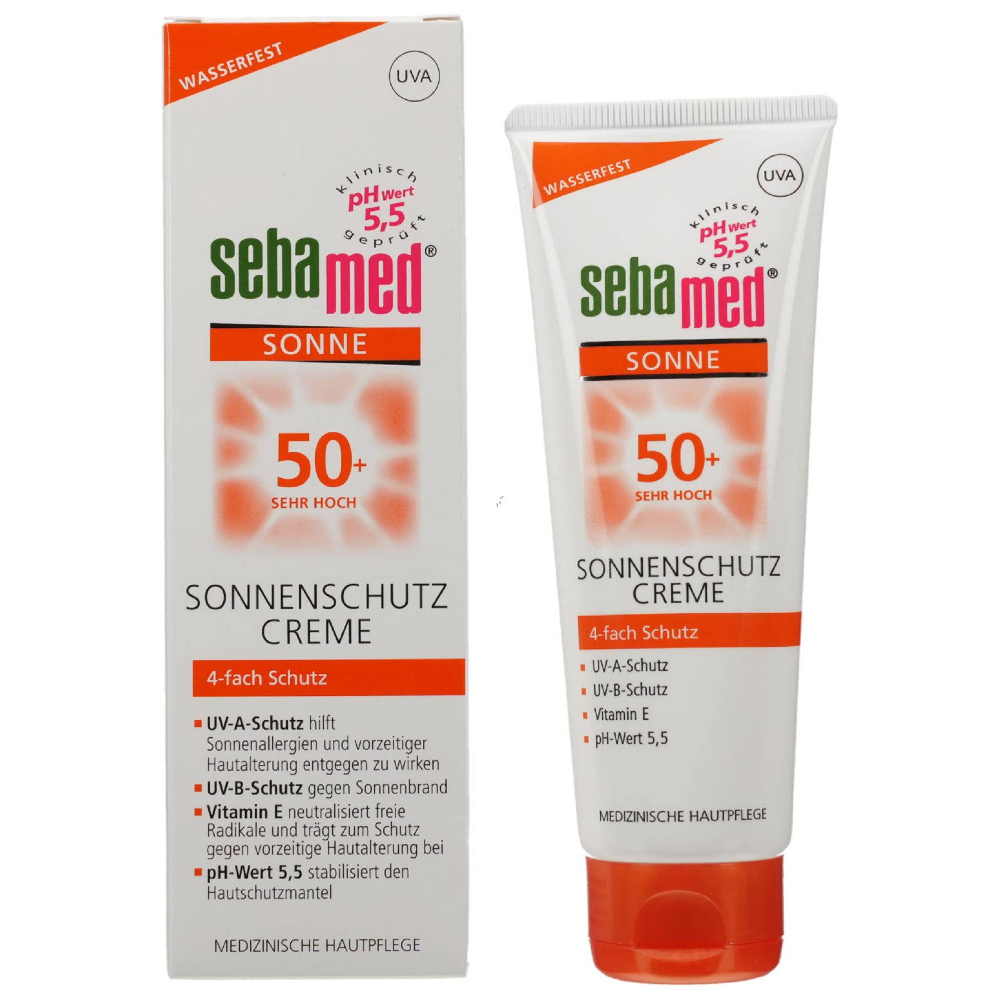 sebamed Sonnenschutzcreme SEBAMED Sonnenschutz Creme LSF 50,+ 75ml PZN 14347517