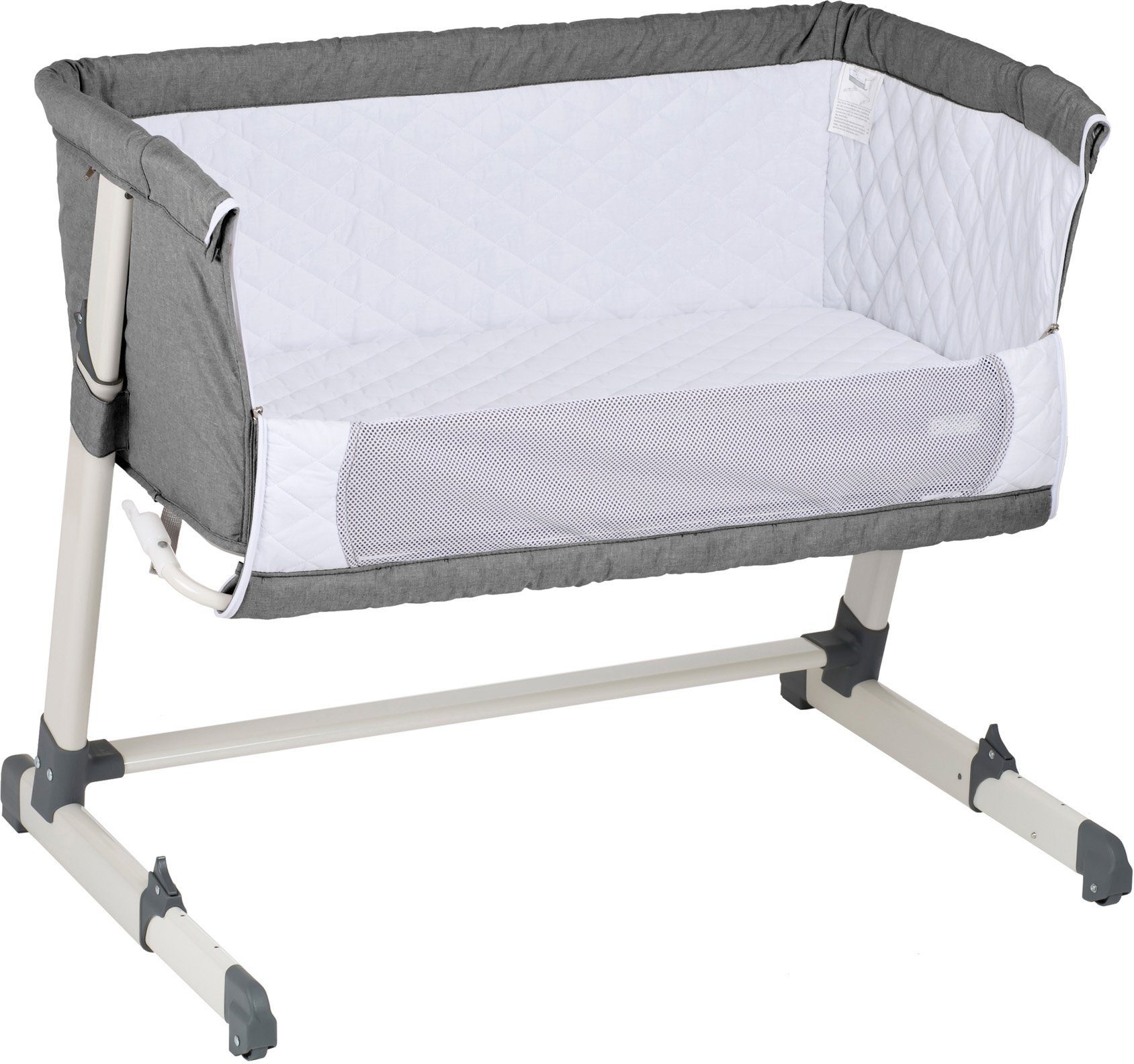BabyGo Beistellbett Together, grey, faltbar günstig online kaufen