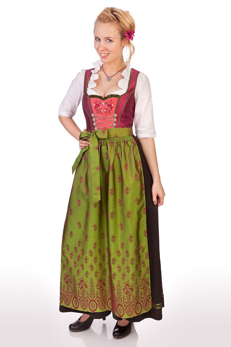 Spieth & Wensky Dirndl Dirndl lang 2tlg. - PARADIES/LANG - cyclam