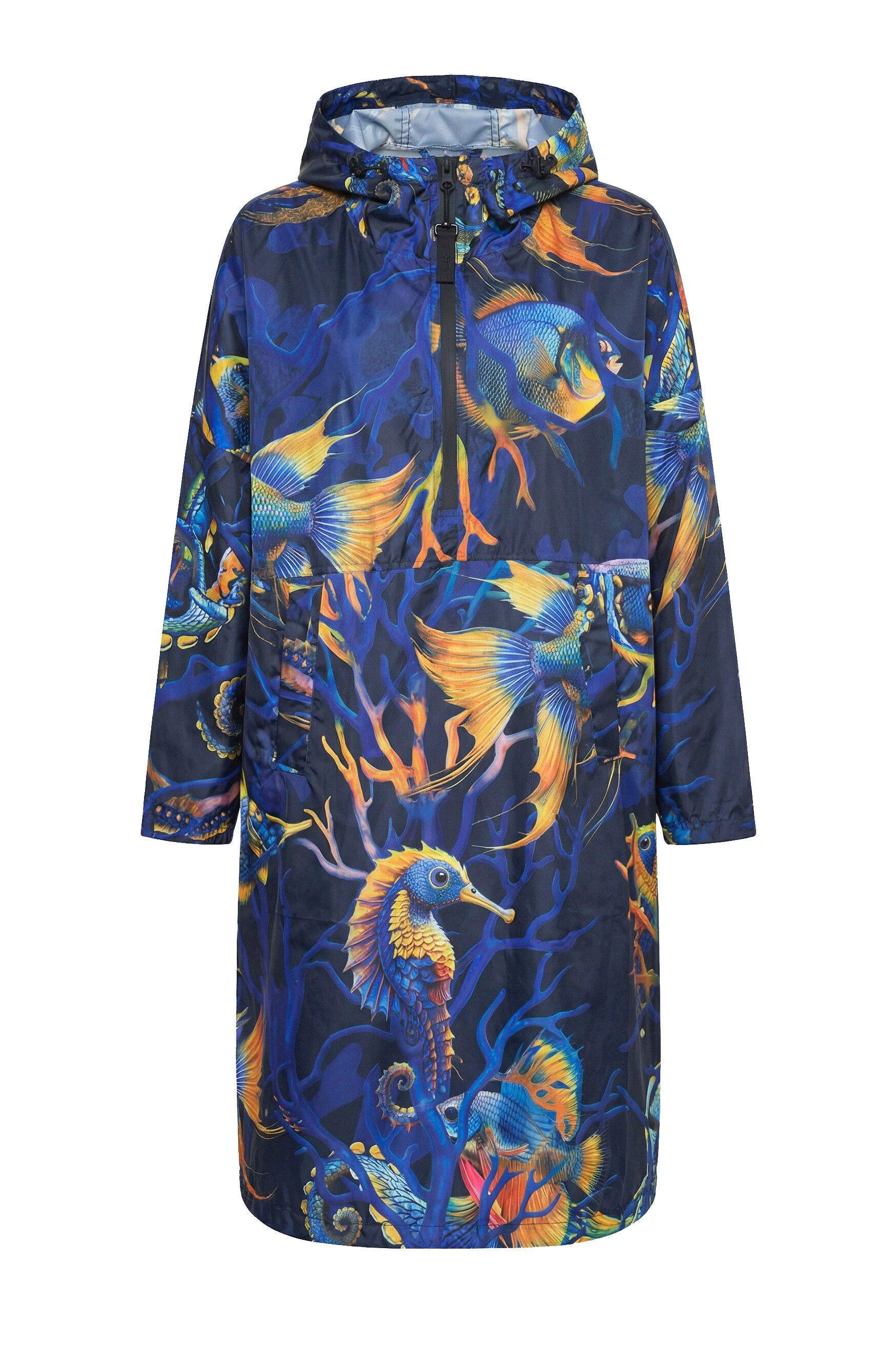 Laurasøn Funktionsjacke Funktions-Regencape Unisex Print Kapuze – Bild 2 von 5