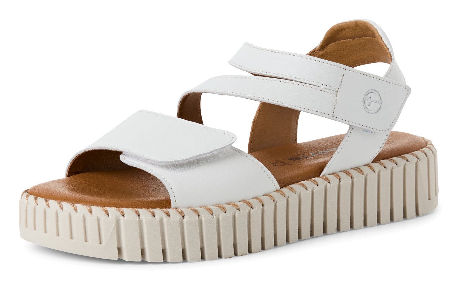 Tamaris Sandalette, Riemchensandale, Sommerschuh mit geriffelter günstig online kaufen