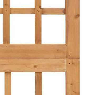 furnicato Raumteiler Spalier/Paravent 5-teilig Massivholz Tanne 201,5x180 cm