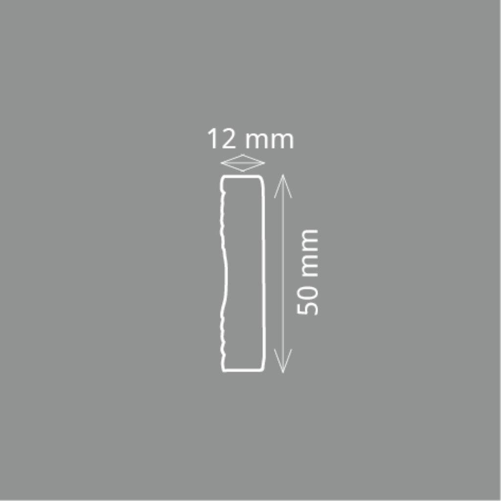 Homestar Zierleiste FL 50 (12 x 50 mm), Länge 2 m, zum kleben, Polystyrol, günstig online kaufen
