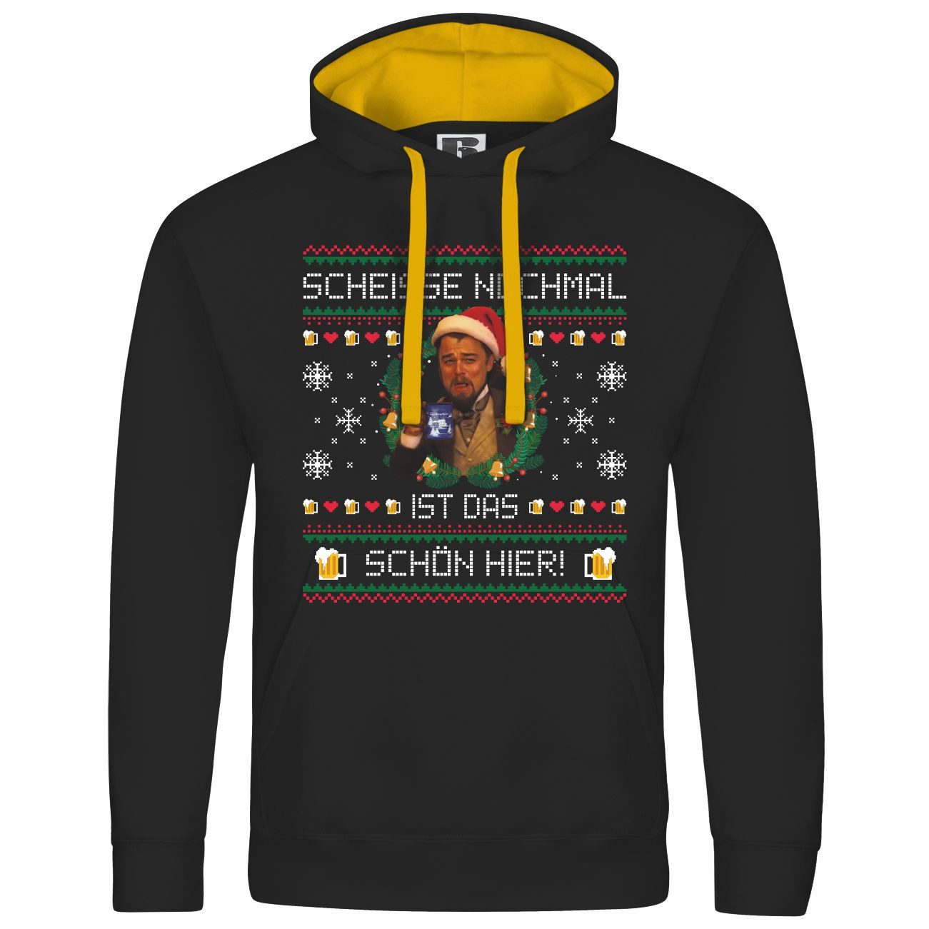 deinshirt Kapuzenpullover Herren Kapuzenpullover Scheiße nochmal ist das schön hier Mit Print Motiv, Grafik