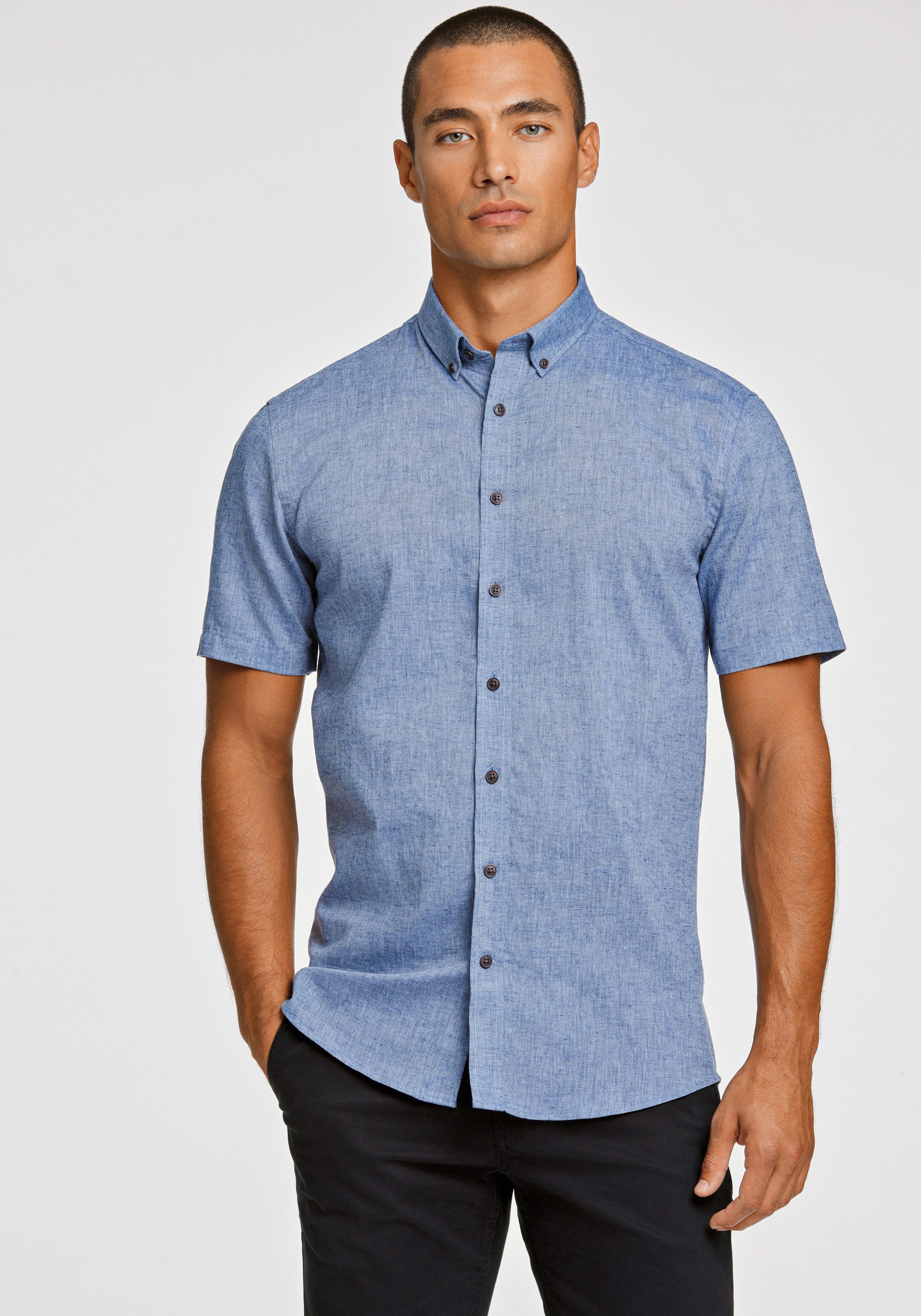 Leinenhemd Leinenhemd (Kurzarm) Relaxed Fit