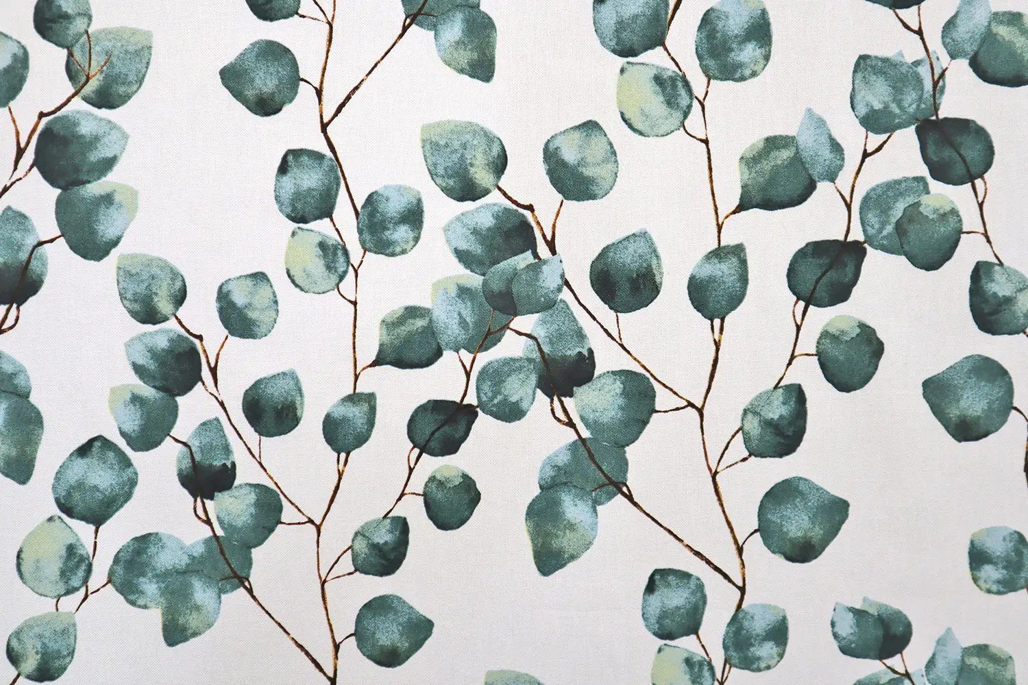 Stofferia Stoff Dekostoff Baumwolle Eucalyptus Leaves Grün, Meterware