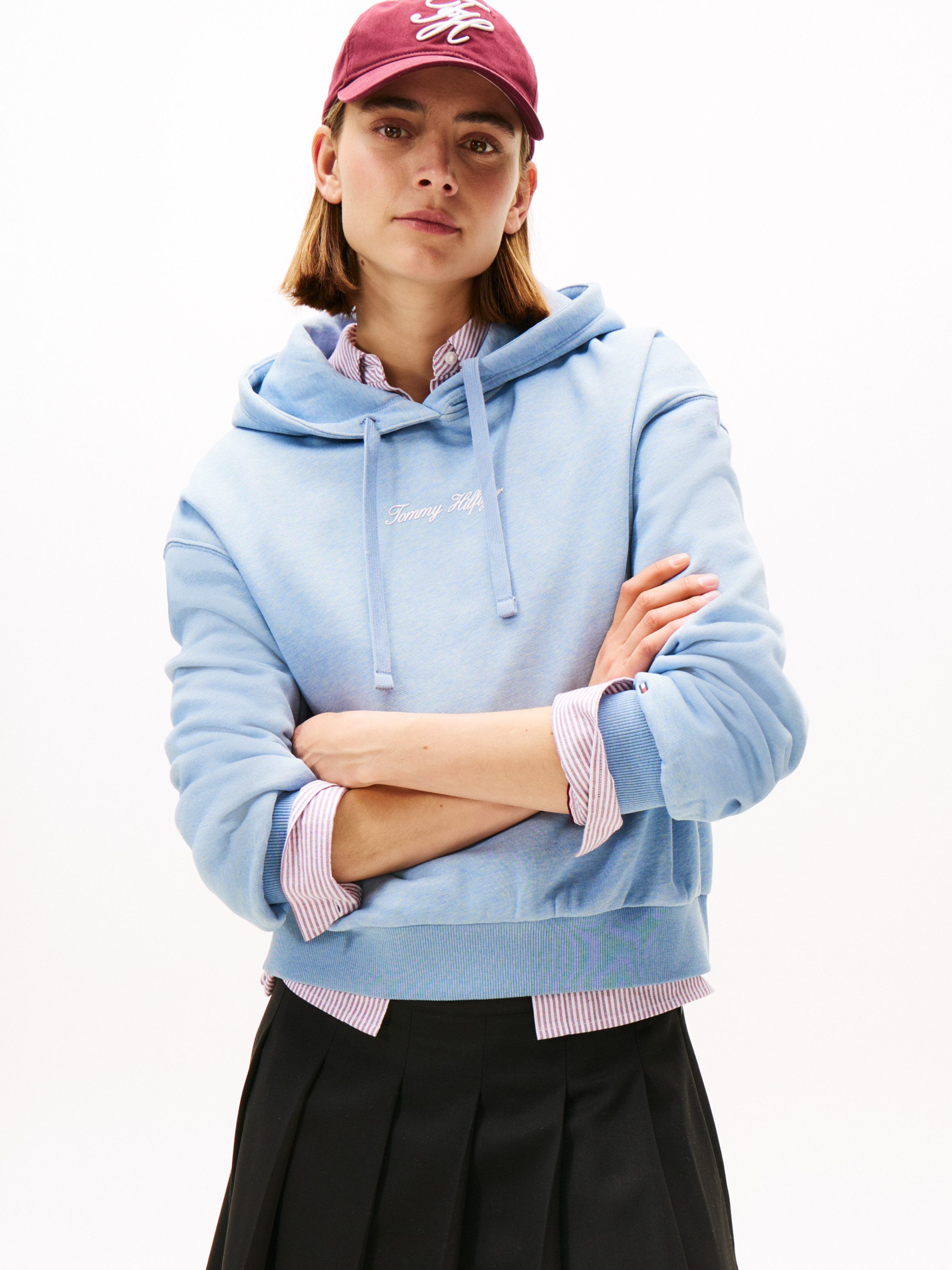 Tommy Hilfiger Kapuzensweatshirt CLASSIC SCRIPT FLEECE HOODIE günstig online kaufen