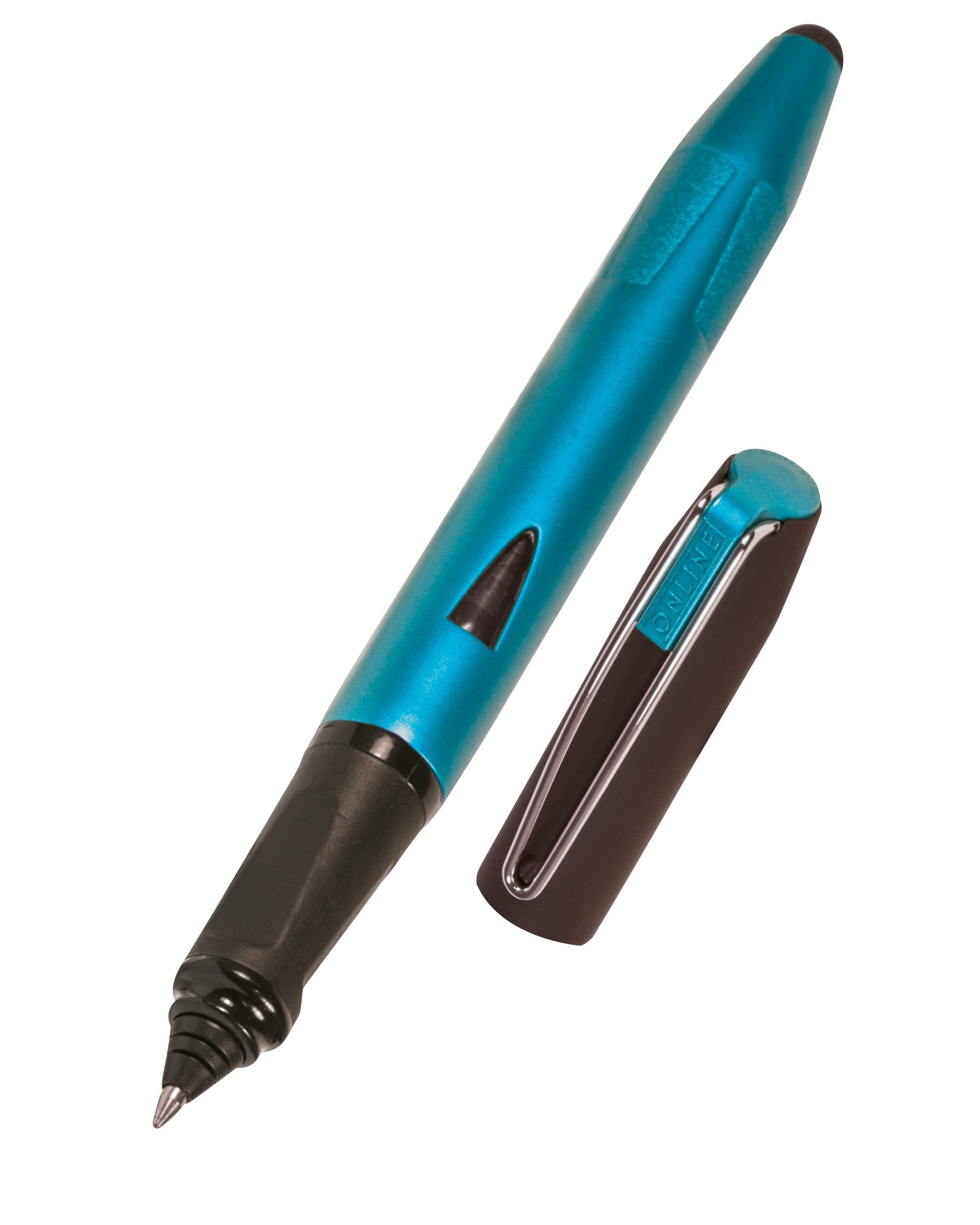 Online Pen Tintenroller Switch Plus, ergonomisch, ideal für die Schule, mit Stylus-Tip Petrol