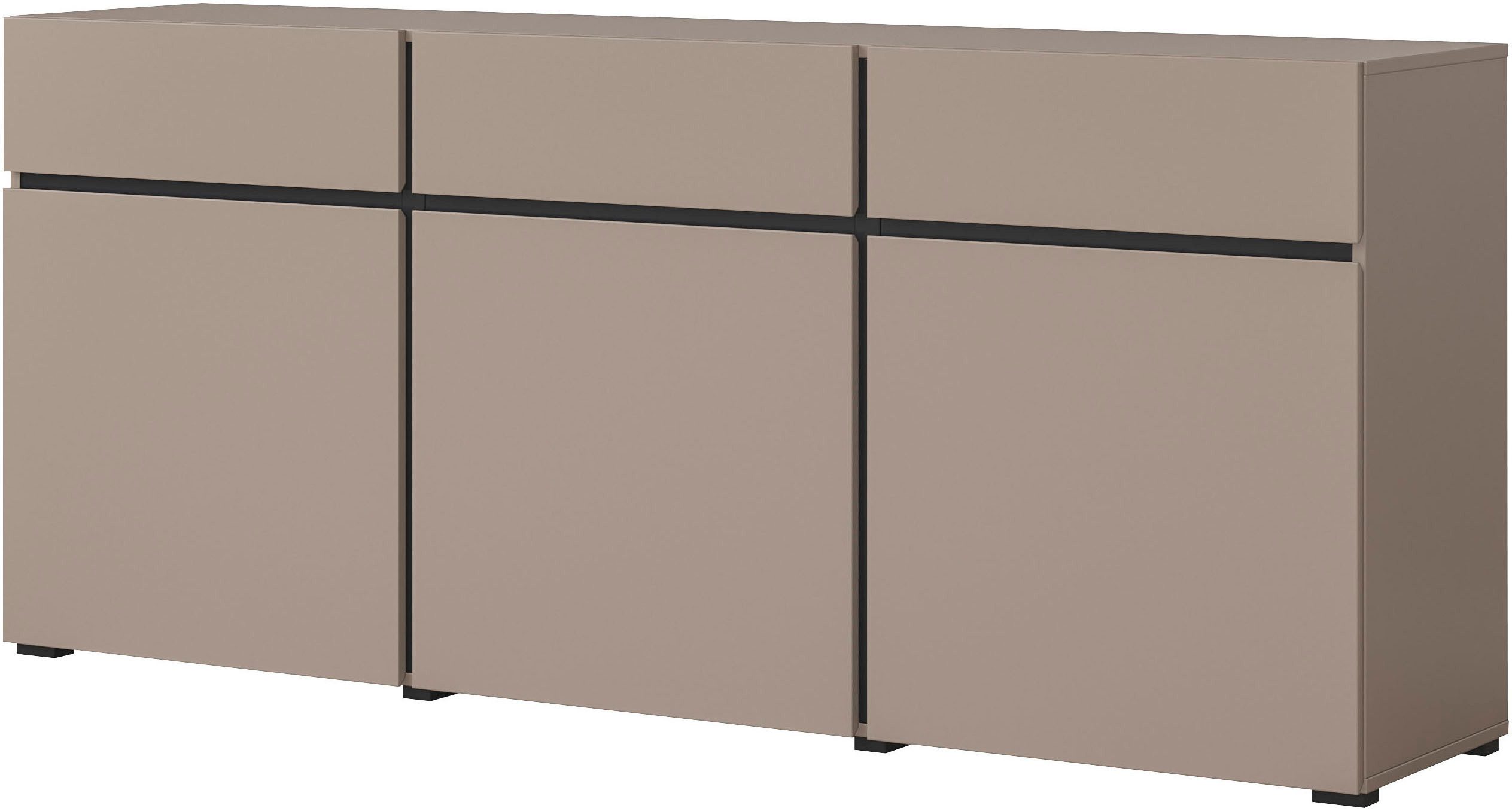 INOSIGN Sideboard Cross,Breite 180 cm, moderne grifflose Kommode,3 Türen/3 günstig online kaufen