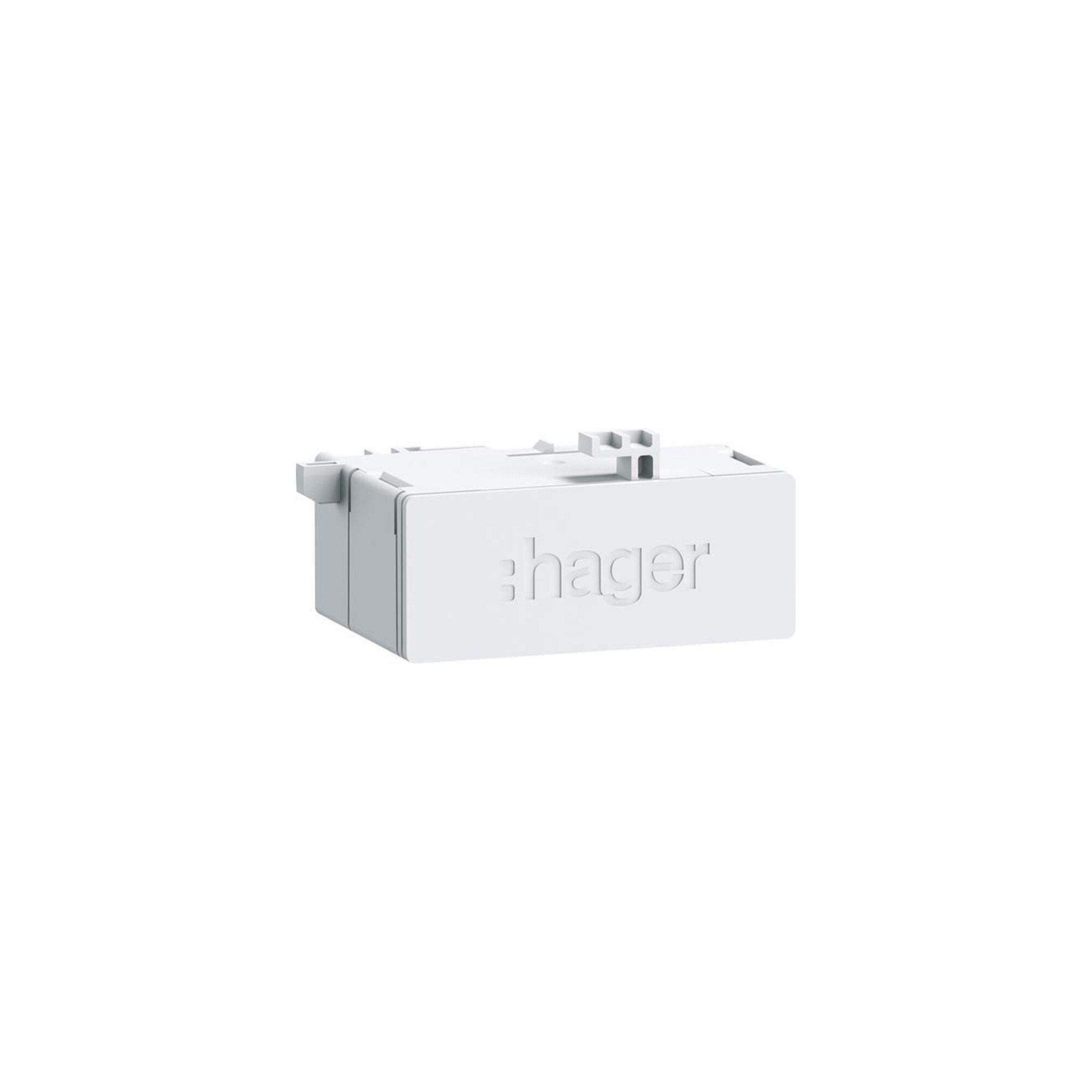 Hager Steckdose Hager RJ45-Buchse Patch 180°IP20 CAT6A ZZ45WAN2PP
