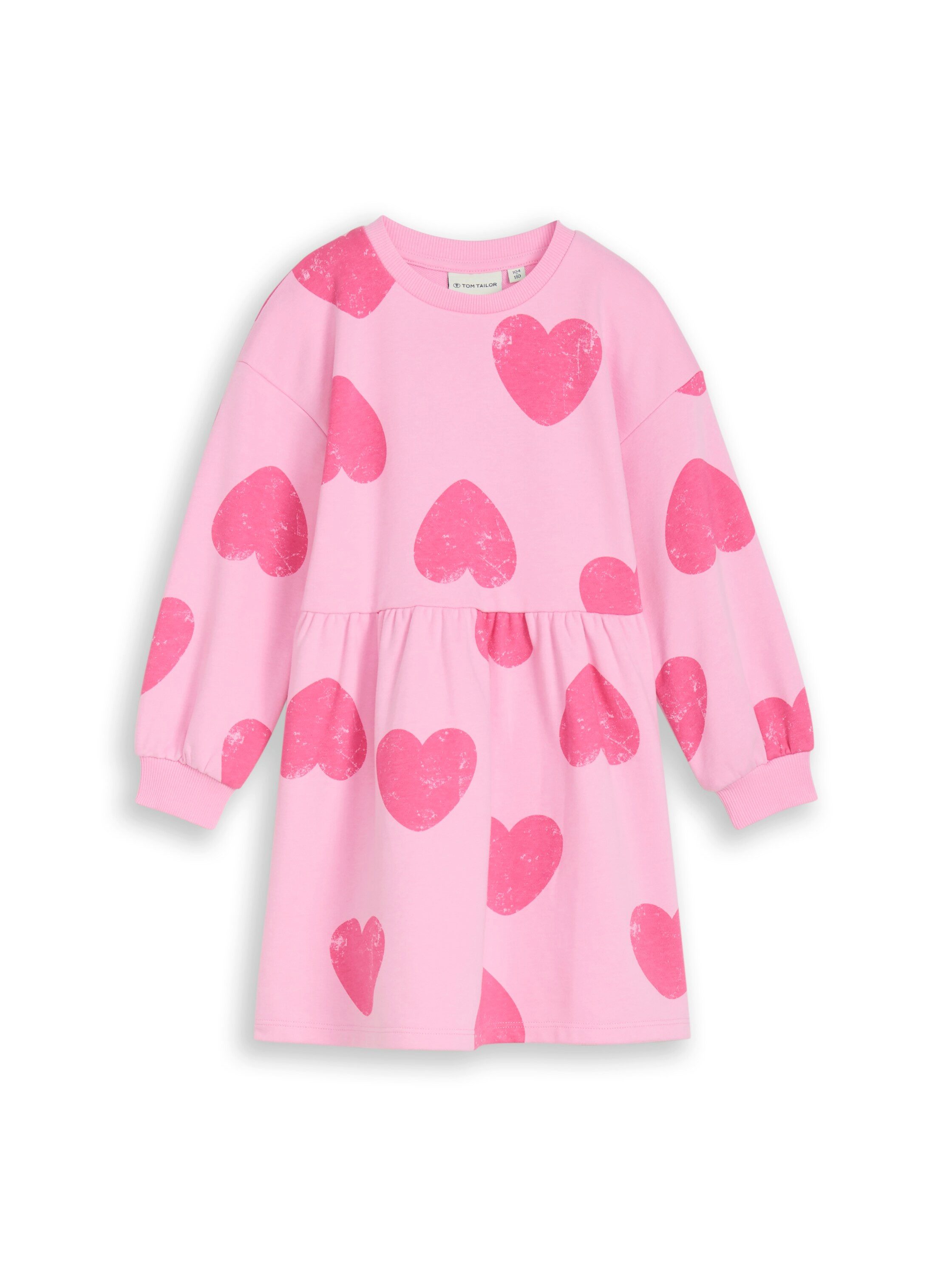 TOM TAILOR Sweatkleid mit All-Over Print