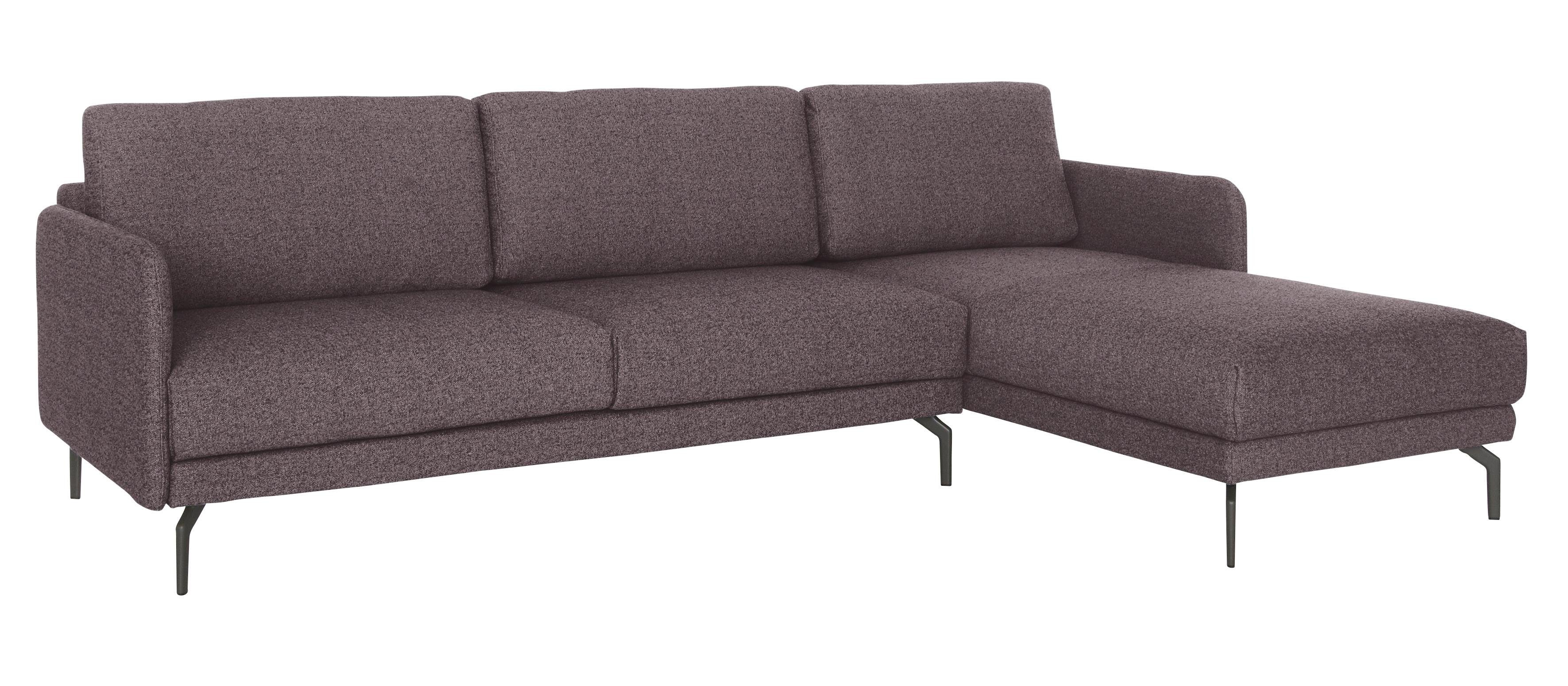 hülsta sofa Ecksofa hs.450, Armlehne sehr schmal, Breite 274 cm, Alugussfuß Umbragrau | Ecksofas