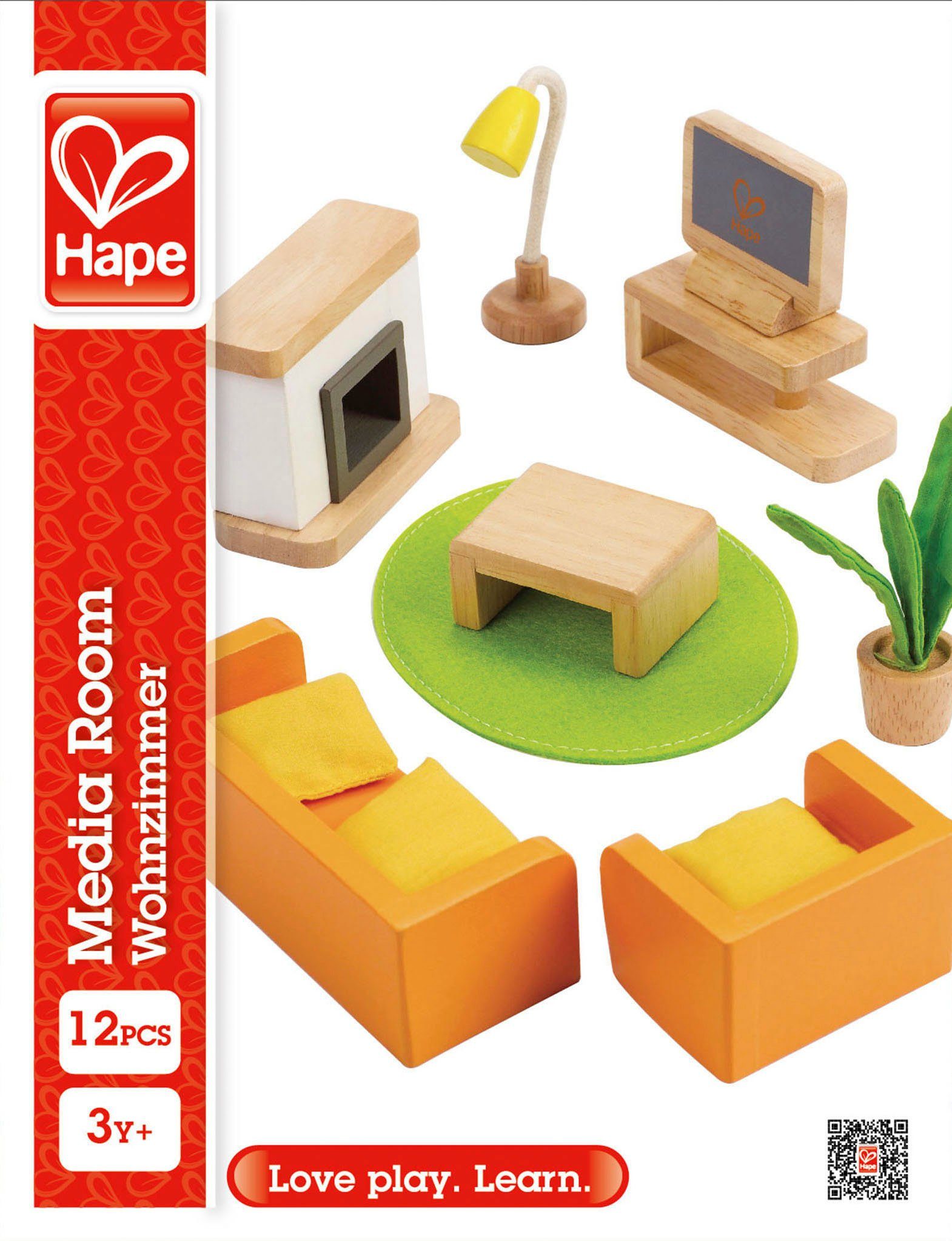 Hape Puppenhausmöbel Wohnzimmer, FSC®- schützt - weltweit Wald