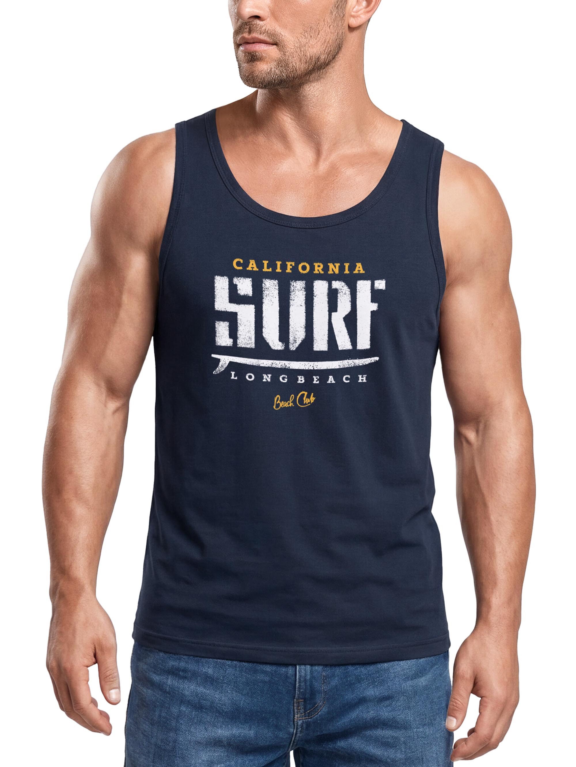 Tanktop Herren Tank-Top Surf Druck Muskelshirt Muscle Shirt Neverless®