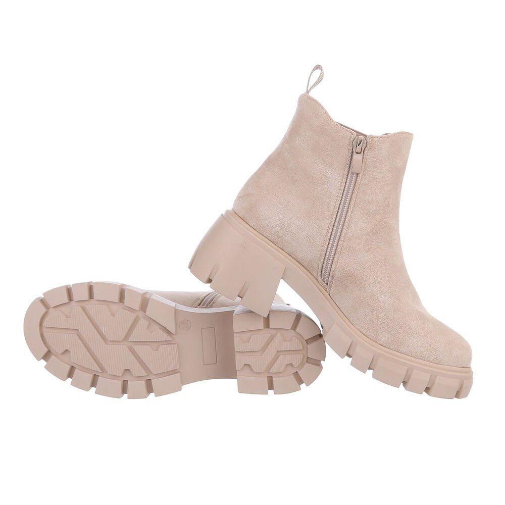 Ital-Design Damen Freizeit Plateaustiefelette (84556873) Blockabsatz günstig online kaufen