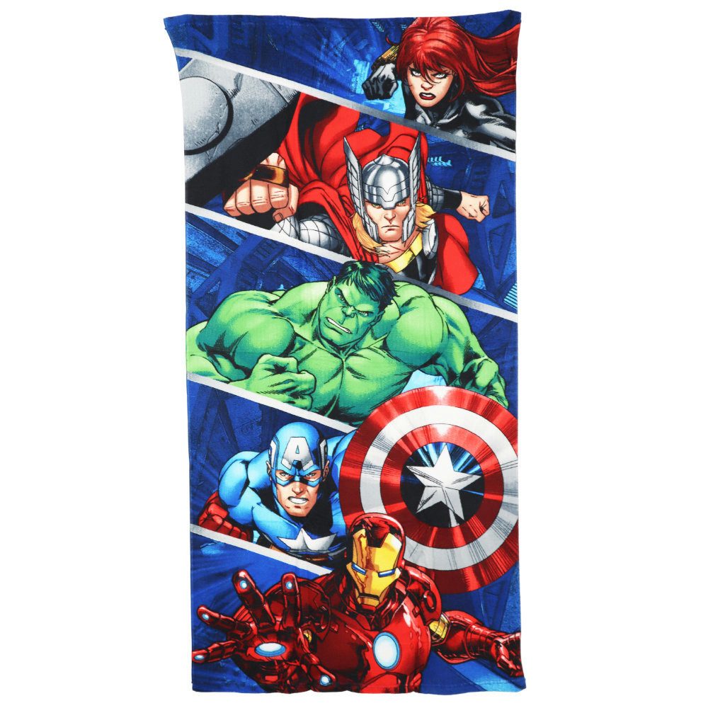 MARVEL Strandtuch Marvel Avengers Mikrofaser Strandtuch Badetuch Duschtuch XL 70x140 cm