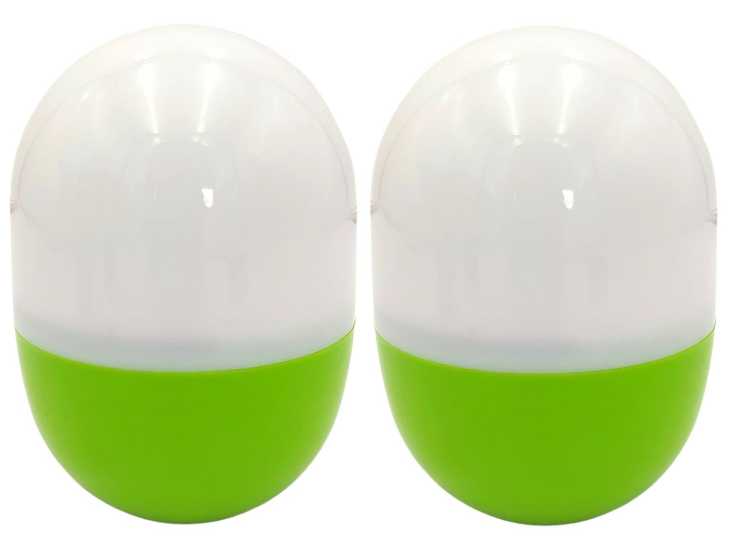 LED Dekolicht 2x Dreh Dir Licht 2.0 Grün 12,5cm Nachtlicht Campinglampe Taschenlampe