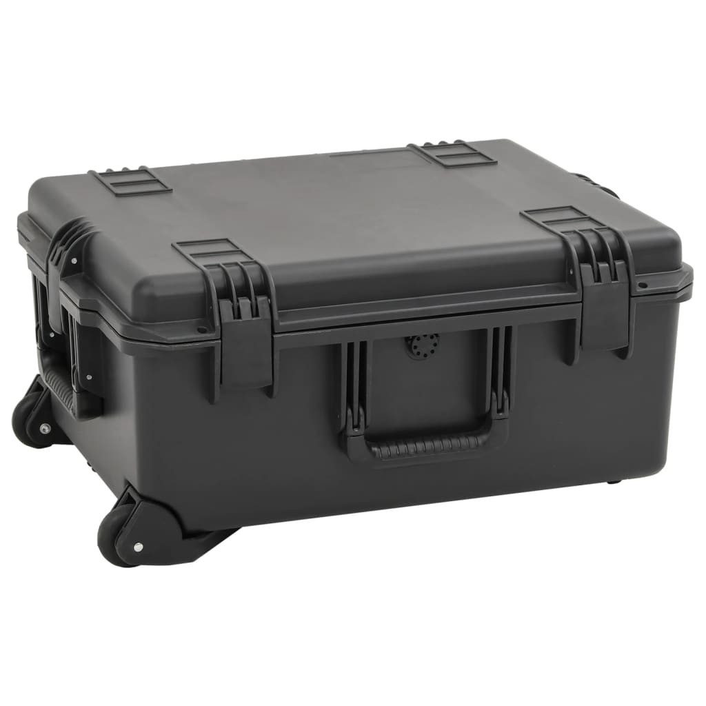 vidaXL Kameratasche Koffer für Flugreise Tragbar Schwarz 62,5x50x28,5 cm PP