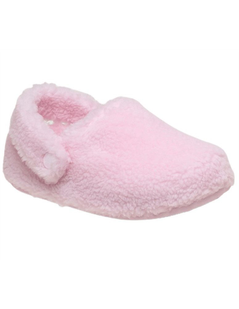Crocs Classic Cozzzy Slipper (Kunstfell, warm) rosa Kleinkinder Mädchen Hausschuh