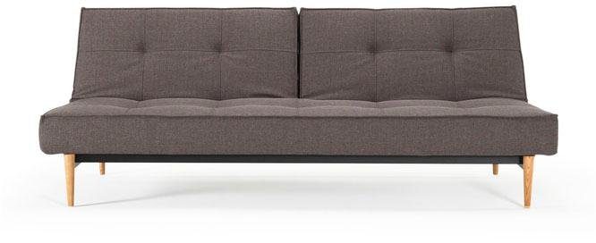 INNOVATION LIVING ™ Schlafsofa Splitback, Rückenlehnen einzeln verstellbar, komfortabel mit Federkern, mit hellen Styletto Beinen, in skandinavischen Design