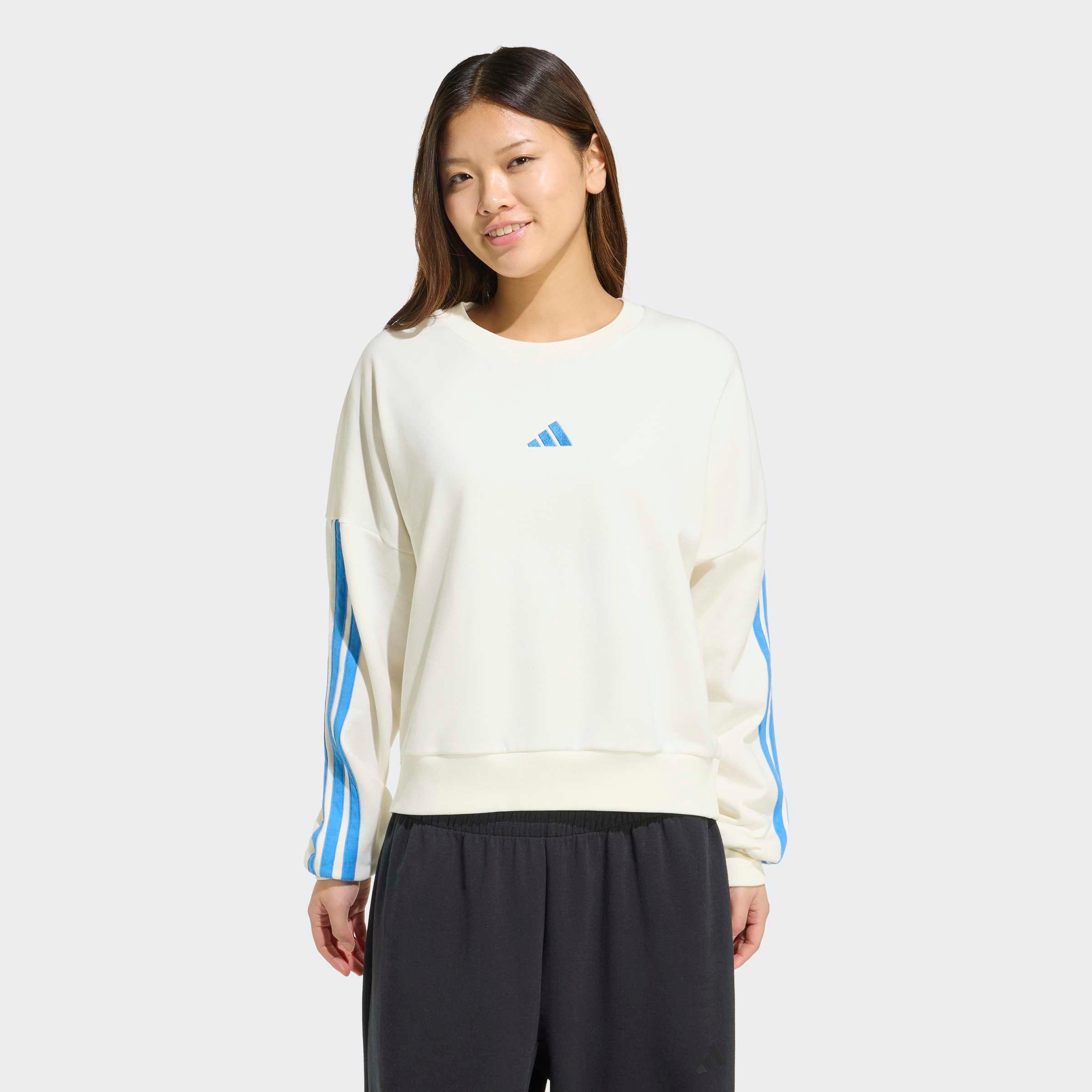 adidas Sportswear Sweatshirt ESSENTIALS 3-STREIFEN FRENCH TERRY günstig online kaufen