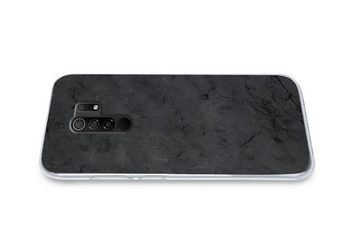 MuchoWow Handyhülle Grau - Zement - Beton - Industriell - Strukturiert, Phone Case, Handyhülle Xiaomi Redmi 9, Silikon, Schutzhülle