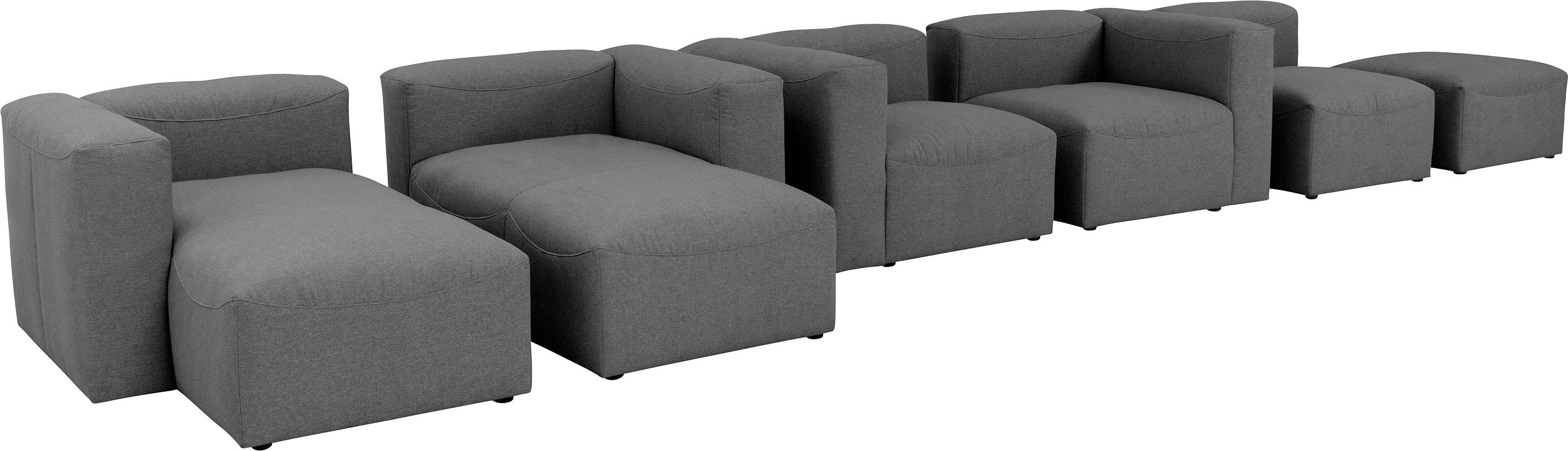 Max Winzer® Sofa-Eckelement individuell anthrazit Armlehne, mit Element kombinierbar Lena