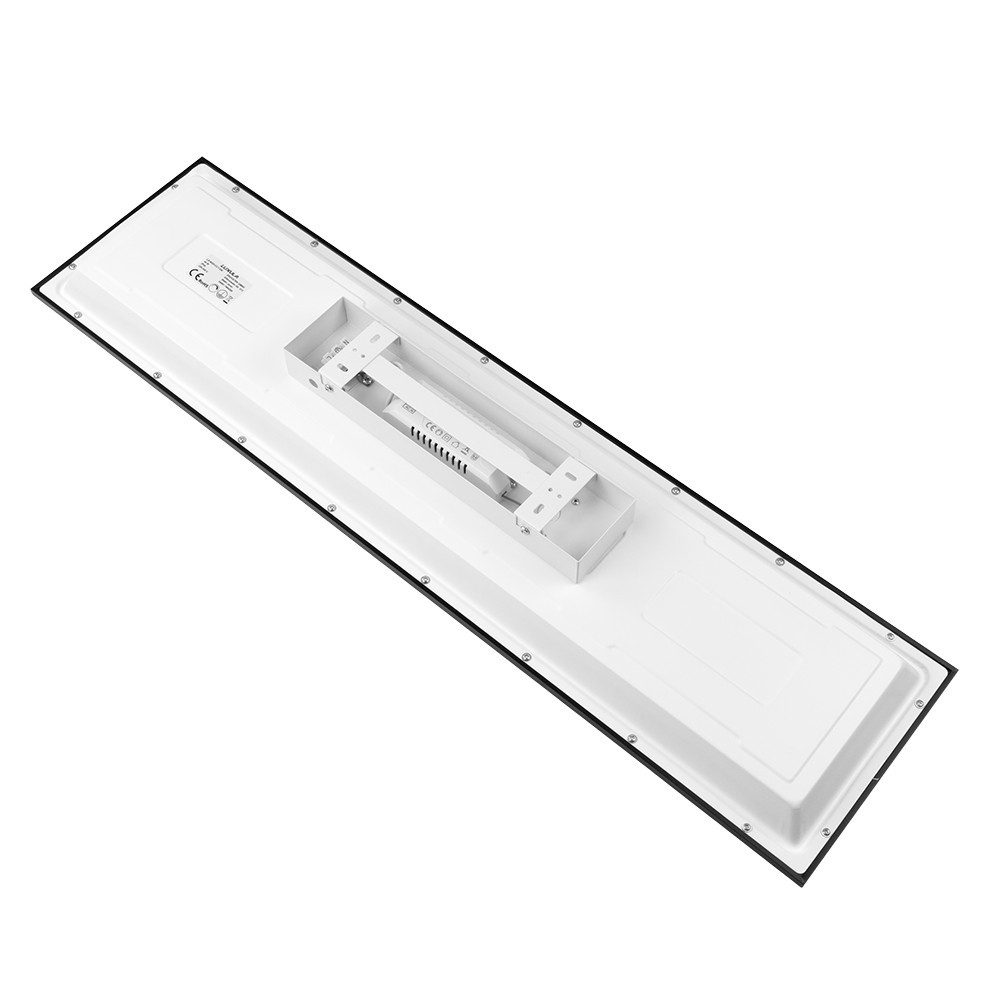 LUXULA Aufbauleuchte LUXULA LED Aufbauleuchte 40 W CCT einstellbar Schwarz, LED fest integriert, Neutralweiß, Kaltweiß, Warmweiß, UGR<19, Helligkeit und Lichtfarbe einstellbar, mit Fernbedienung