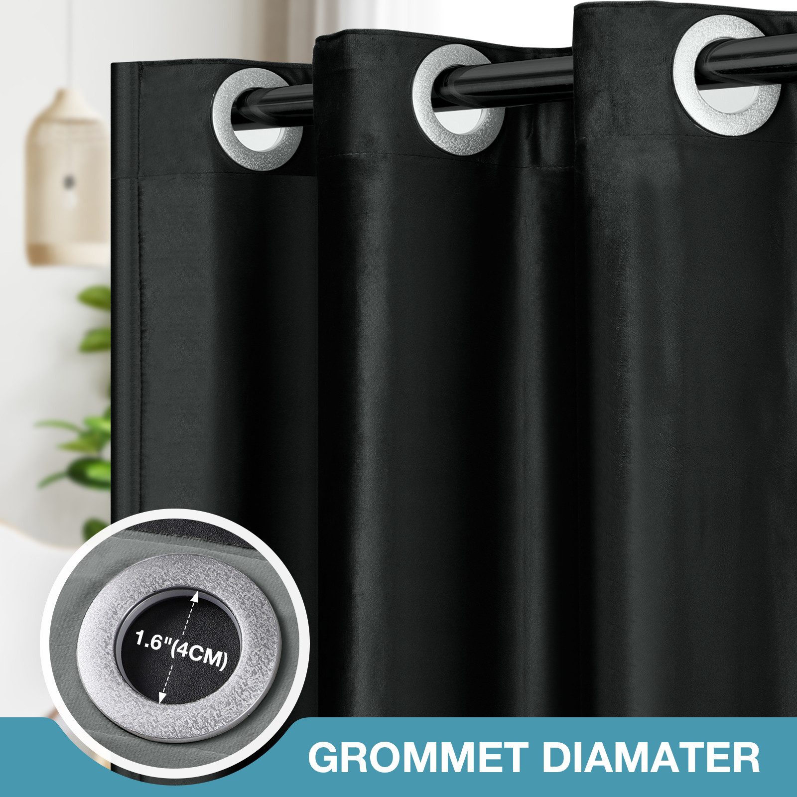 Jibenhome Türvorhang Türvorhang Ösen,Thermo Vorhang,Tür Vorhang günstig online kaufen