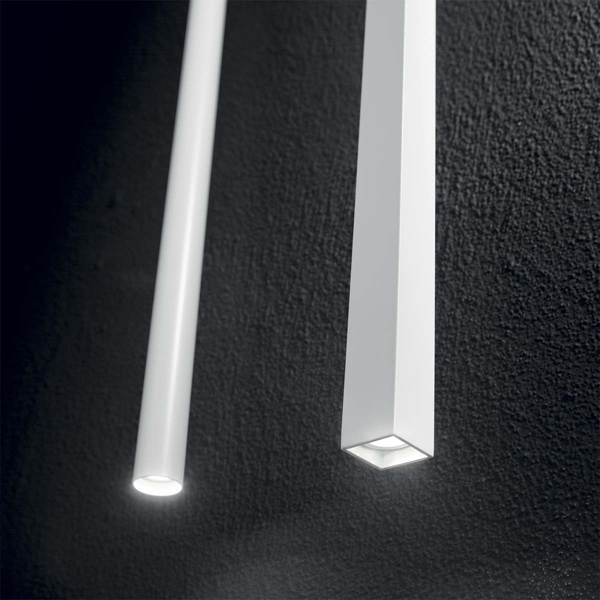 Ideal Lux Hängeleuchten Ultrathin SP d040/d100 round Pendelleuchte Ø 3 cm L günstig online kaufen