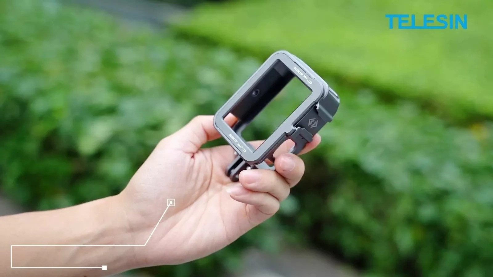 Telesin Für GoPro HERO 12 11 10 9 Metall-Kombikäfig Vertikale Version Zubehör Drohne