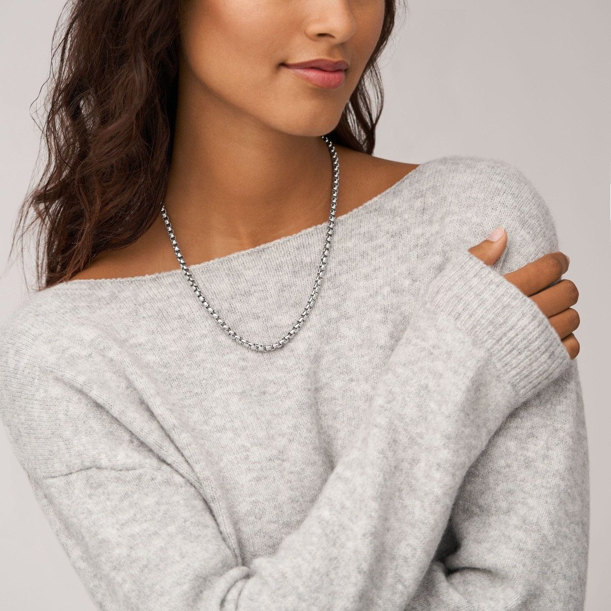 Fossil Kette ohne Anhänger Halskette Un...