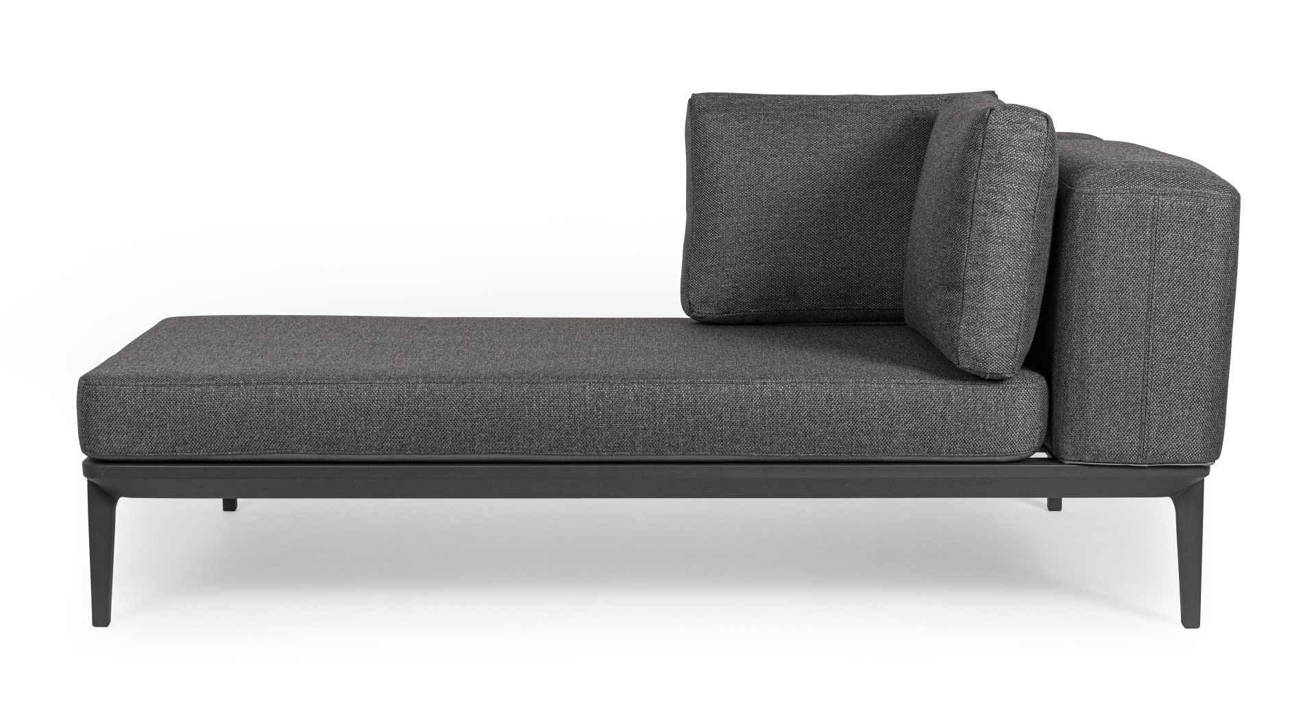 Feeling4Home Gartensofa Matrix aus Aluminium, Anthrazit