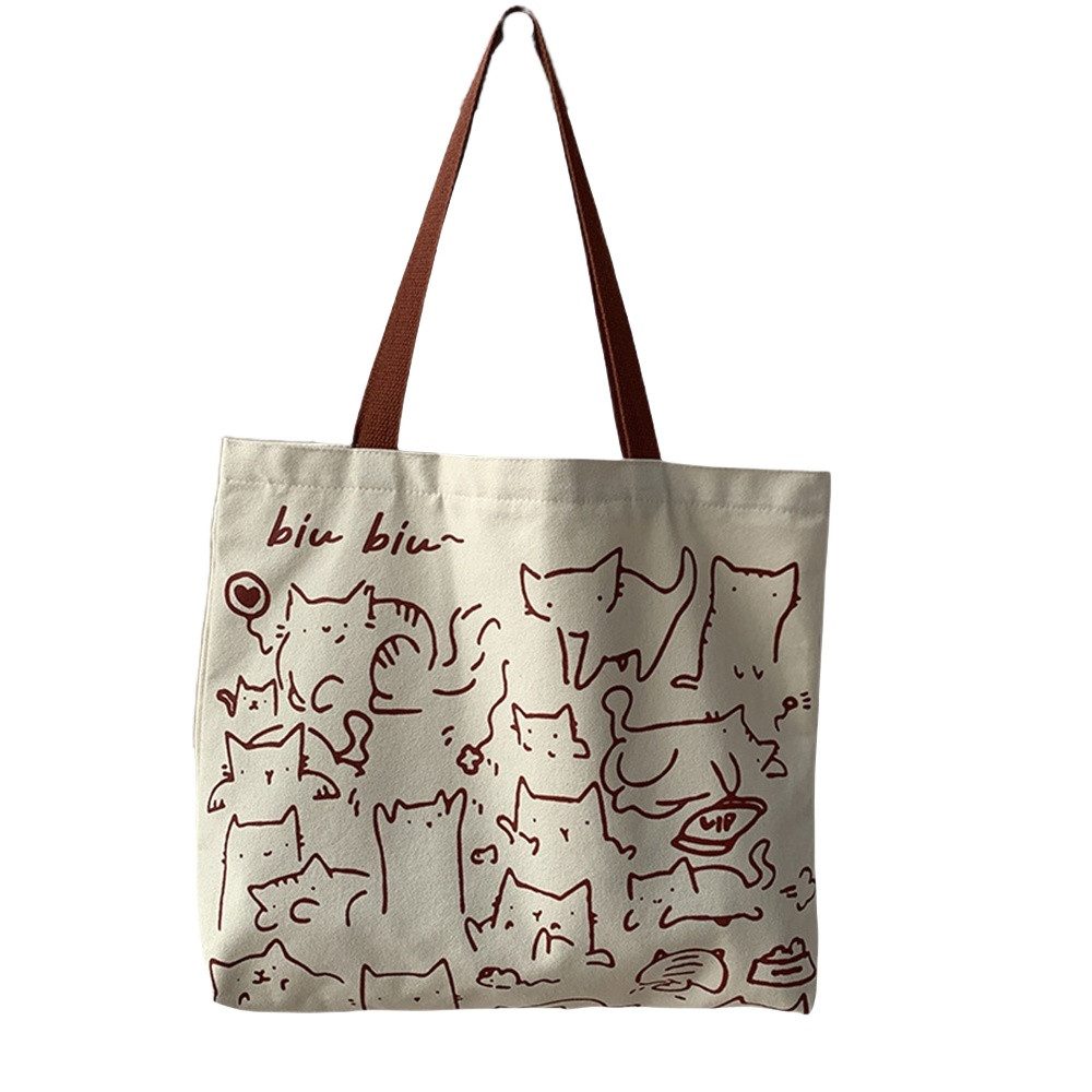 Coonoor Schultertasche Canvas Einkaufstasche,Tragetasche,Wiederverwendbare günstig online kaufen