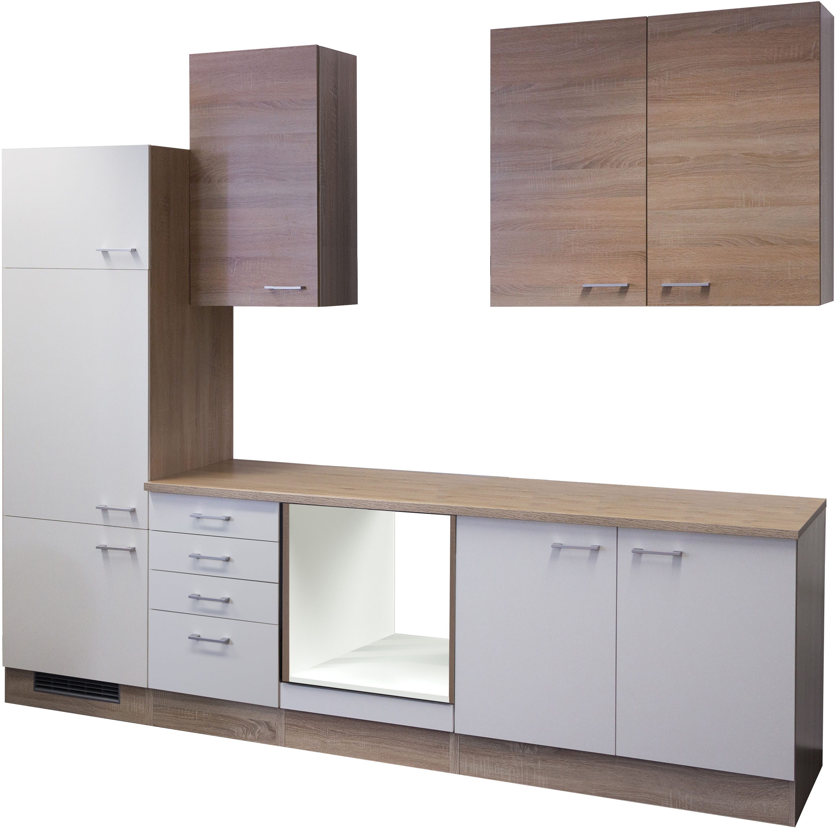 Flex-Well Küchenzeile Samoa, wahlweise mit E-Geräten, Gesamtbreite 270 cm