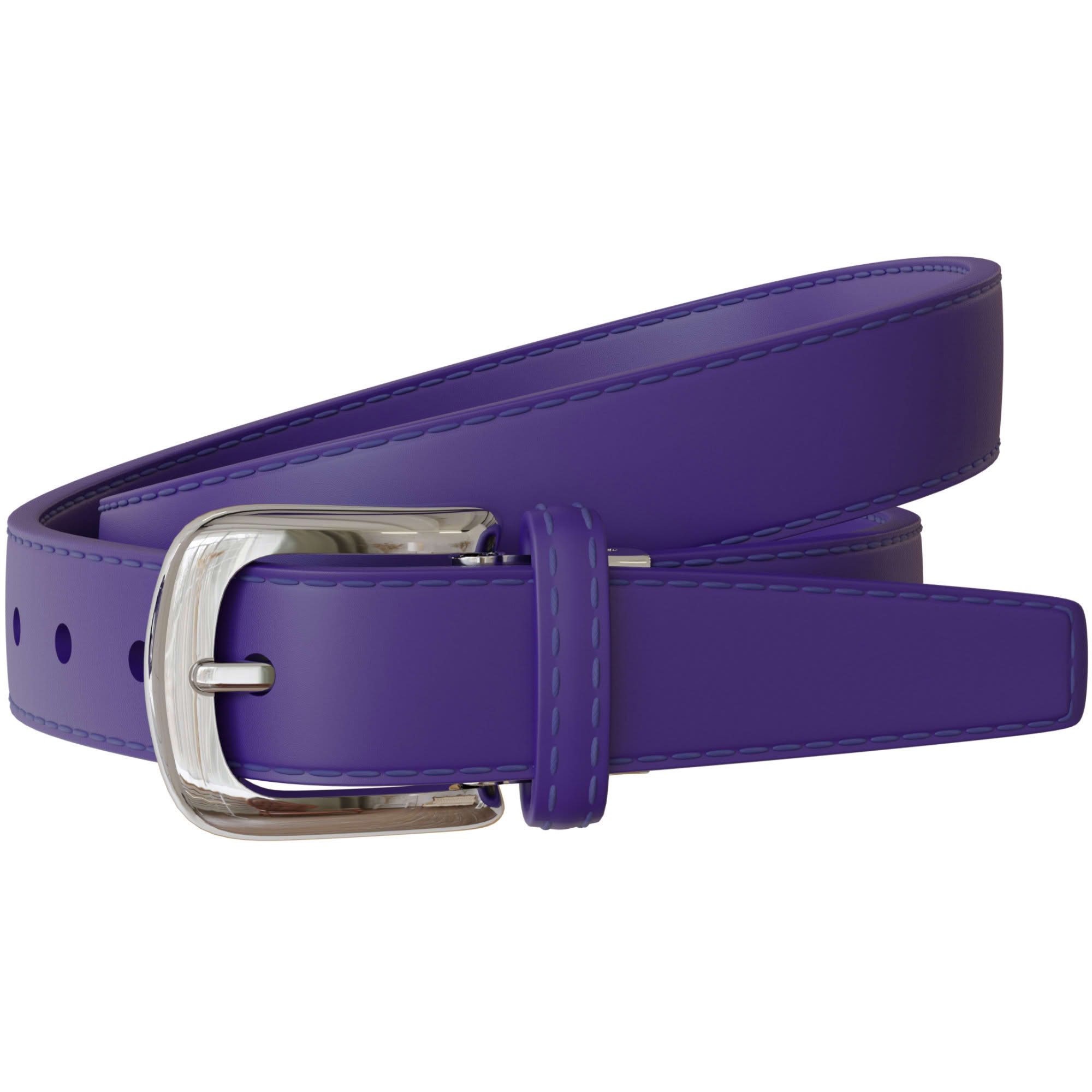 Ledergürtel Damen Spalt Leder Gürtel 30mm Sommer Farben Silberne Schließe 30696