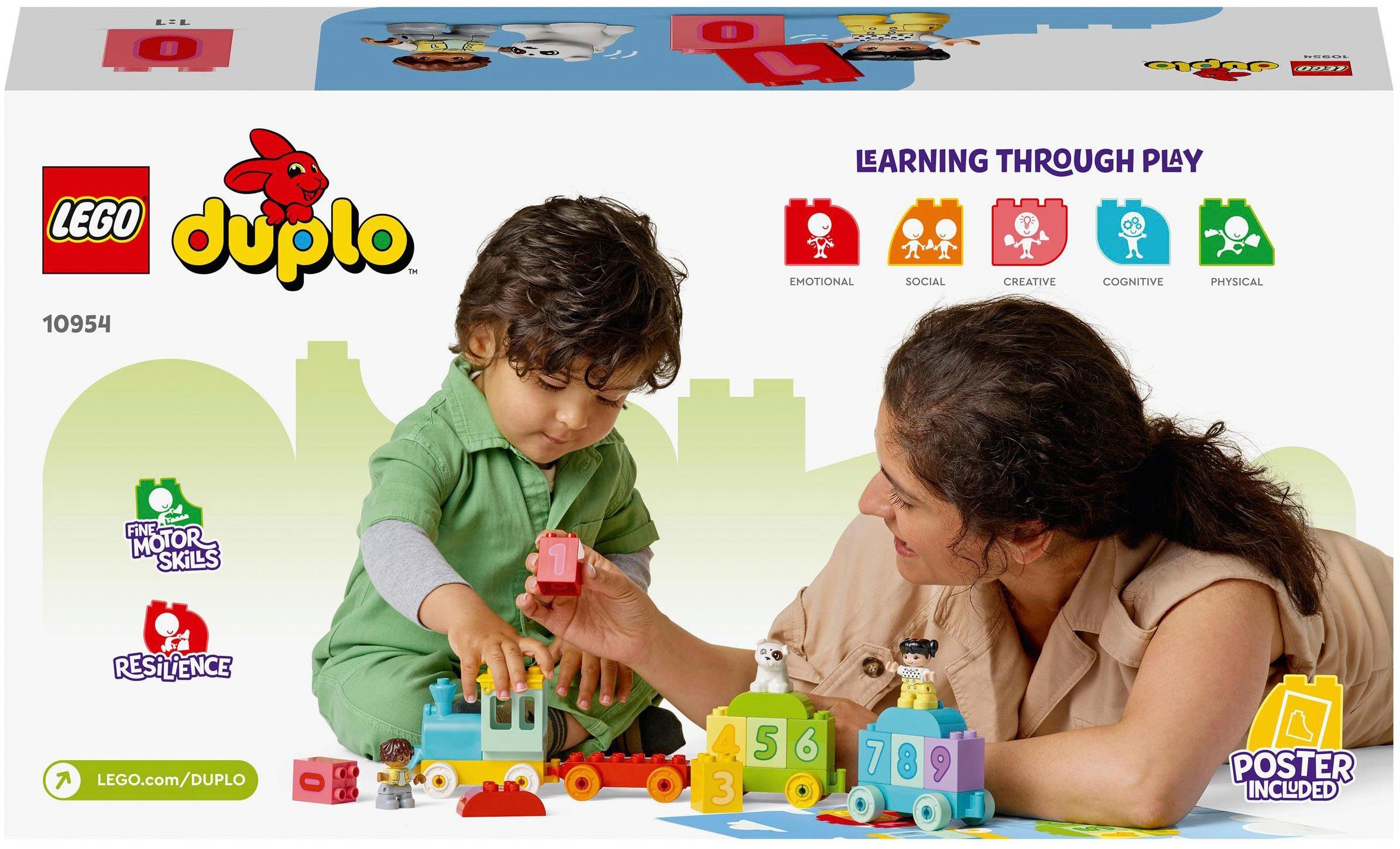 LEGO® Zahlenzug – Zählen lernen (10954), LEGO® DUPLO® Creative Play Konstruktionsspielsteine, (23 St)