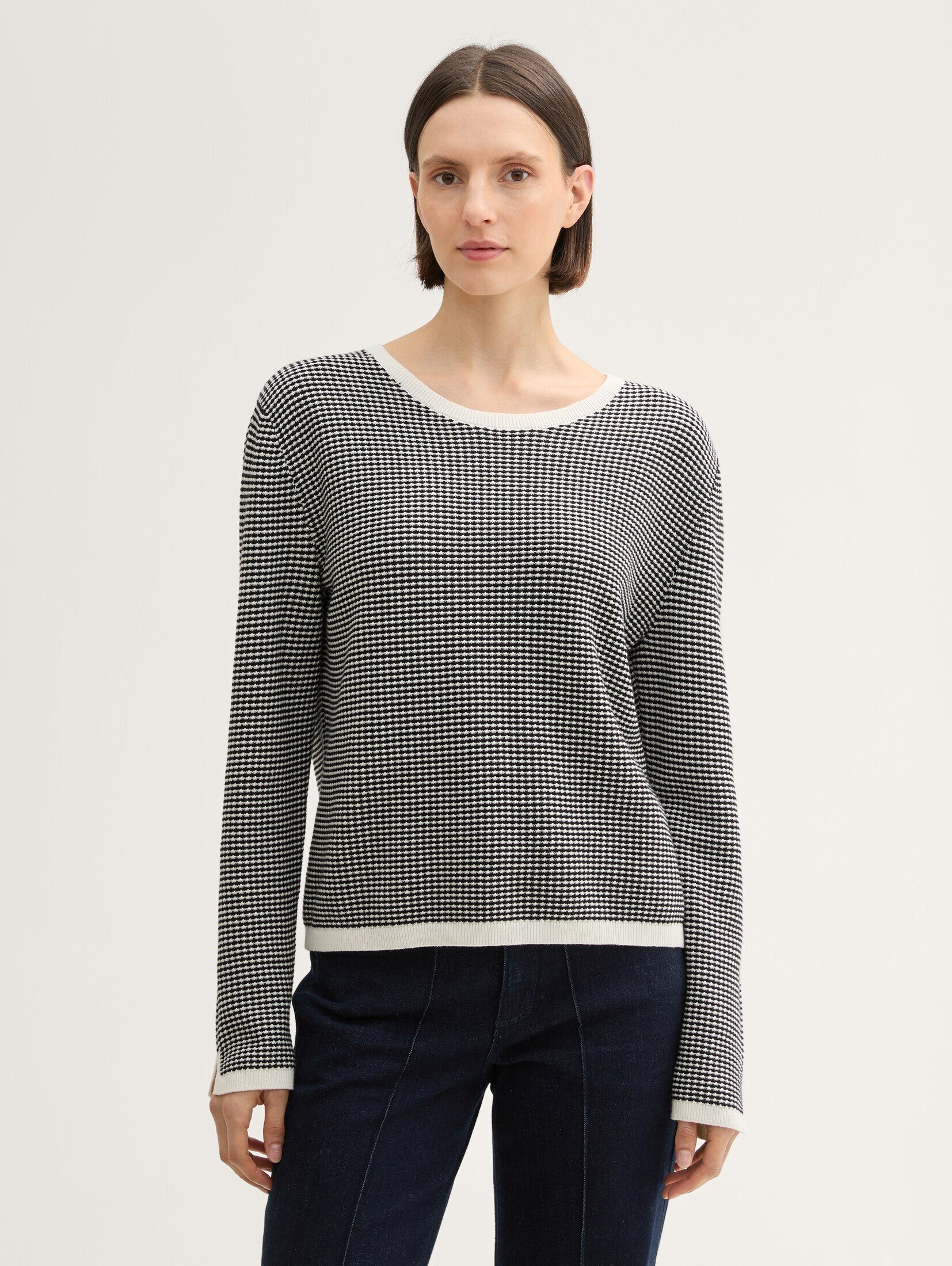 Strickpullover Strickpullover mit Struktur