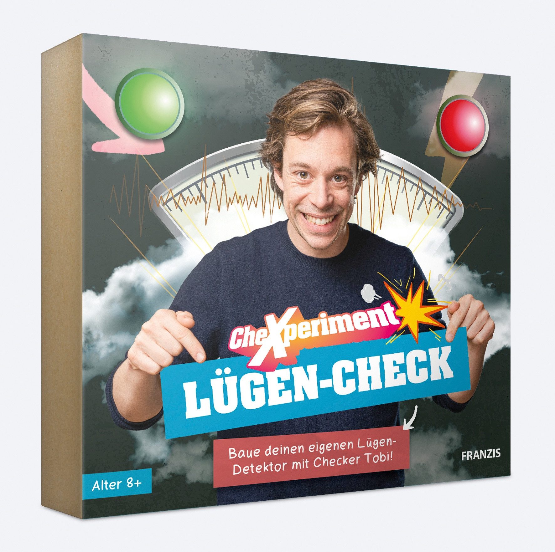 Franzis Modellbausatz CheXperiment Lügen-Check Lügendetektor bauen mit Checker Tobi