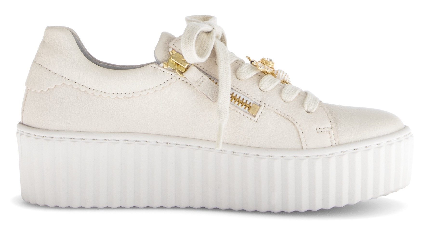 Gabor Plateausneaker Freizeitschuh, Halbschuh, Schnürschuh mit modischem Schmuckelement