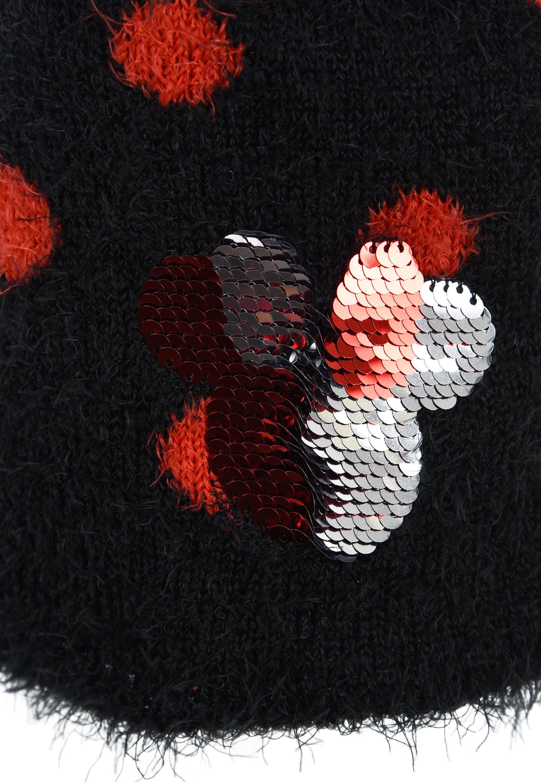 Disney Minnie Mouse Bommelmütze Mädchen Kinder Winter-Mütze Bommelmütze