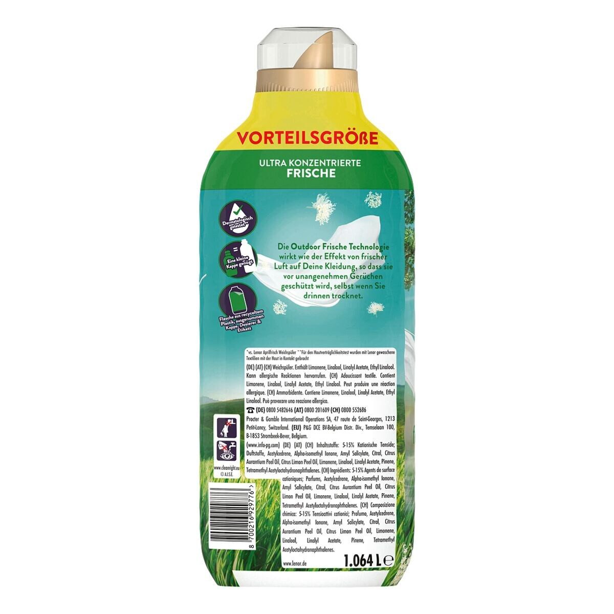 LENOR Luftfrisch Landwiese Weichspüler (76 WL, 1,06 Liter)