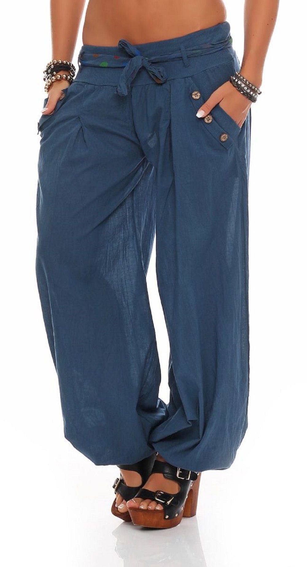 malito more than fashion Haremshose malito Damen Pumphose in Unifarben, lei günstig online kaufen